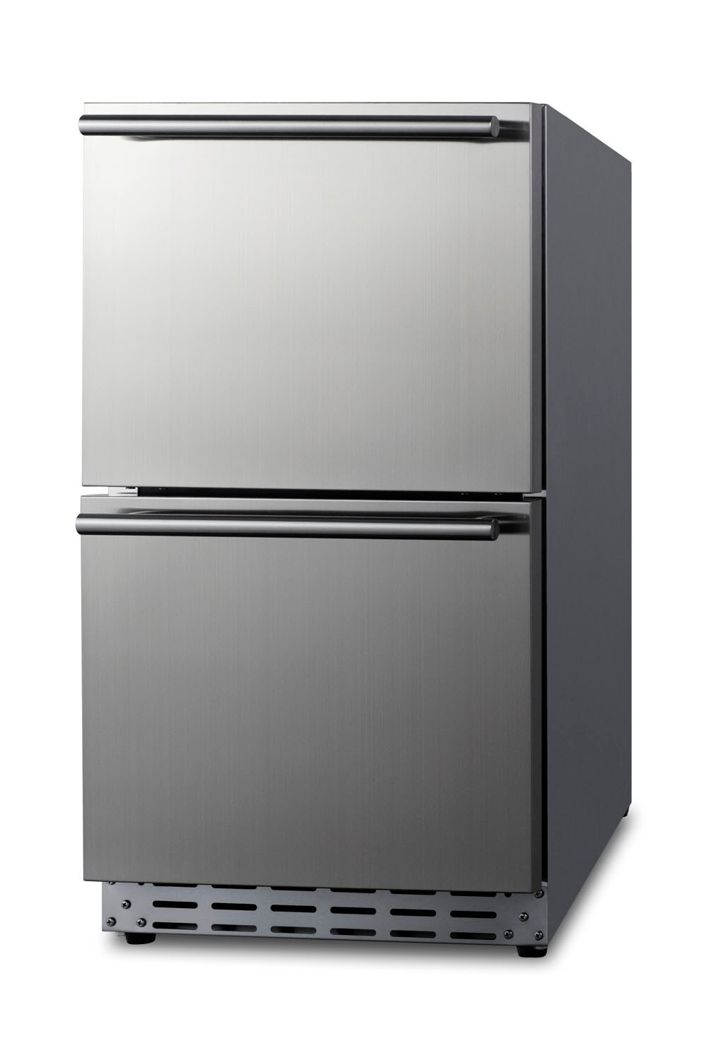 Refrigerador de cajón empotrable/autónomo de 18 pulgadas con 2 cajones de Summit Appliance (Acero inoxidable) FF182D