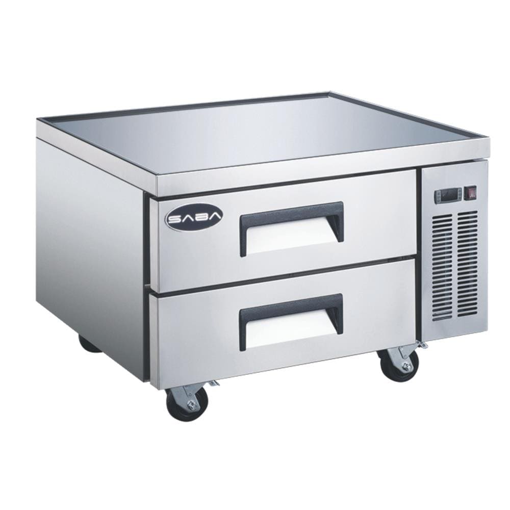 Refrigerador con 2 cajones independientes de acero inoxidable de 36.5 pulgadas de altura