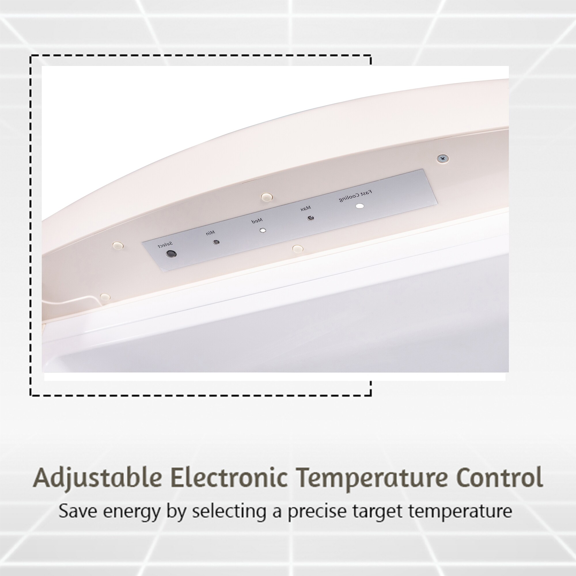 Refrigerador sin congelador de 11.12 pies cúbicos (Crema) RR 1100 C de Equator Advanced Appliances
