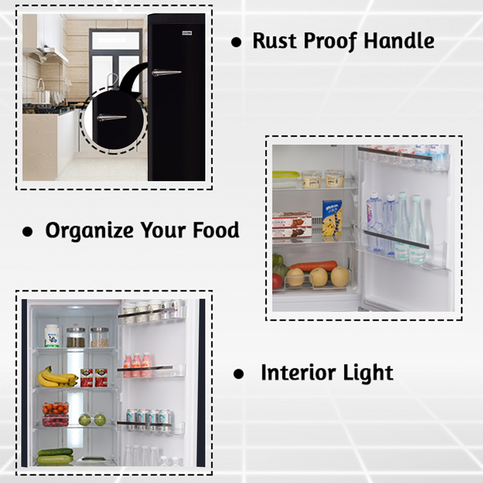 Refrigerador sin congelador de 11.12 pies cúbicos (Negro) RR 1100 B