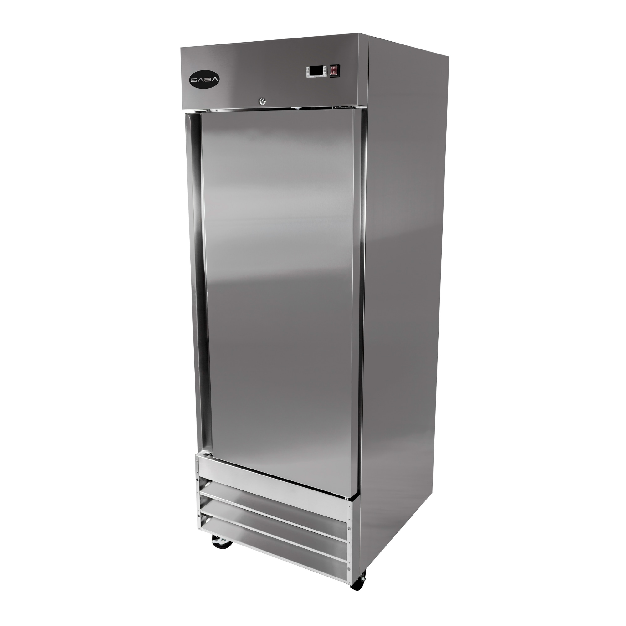 Refrigerador sin congelador listo para el garaje de 23 pies cúbicos (acero inoxidable) S-23RR