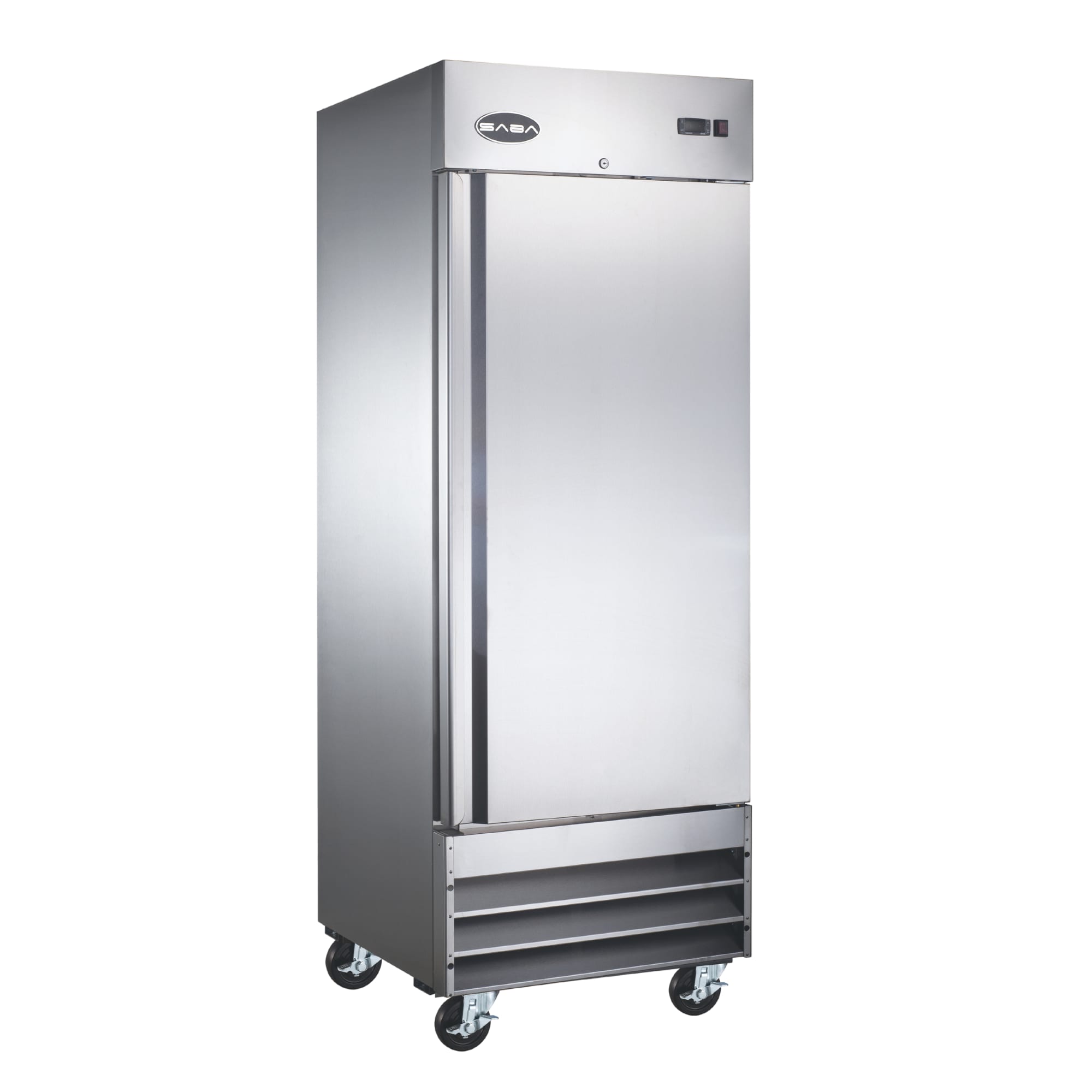 Refrigerador sin congelador listo para el garaje de 23 pies cúbicos (acero inoxidable) S-23RR