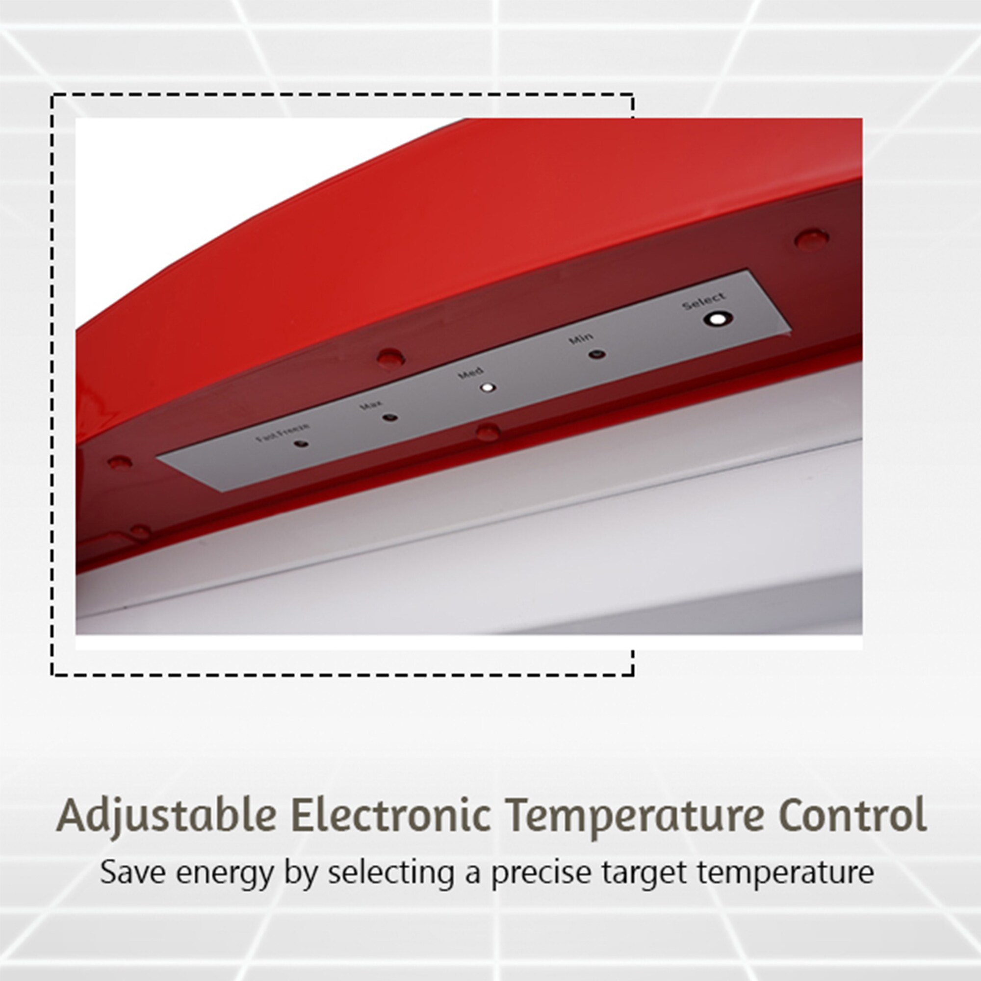 Refrigerador sin congelador de 11.12 pies cúbicos (Rojo) RR 1100 R
