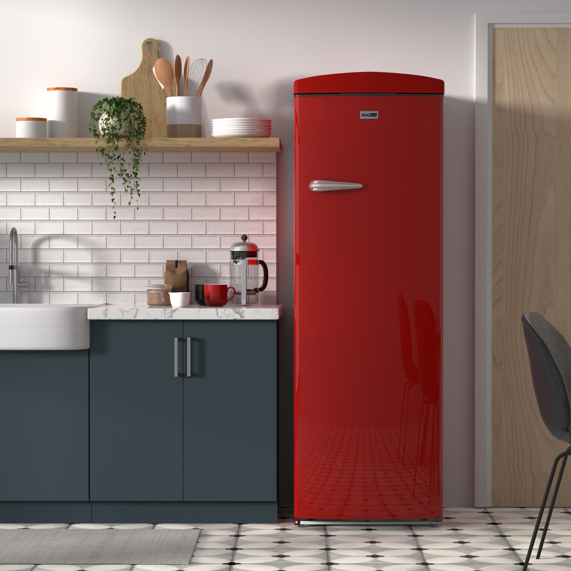 Refrigerador sin congelador de 11.12 pies cúbicos (Rojo) RR 1100 R