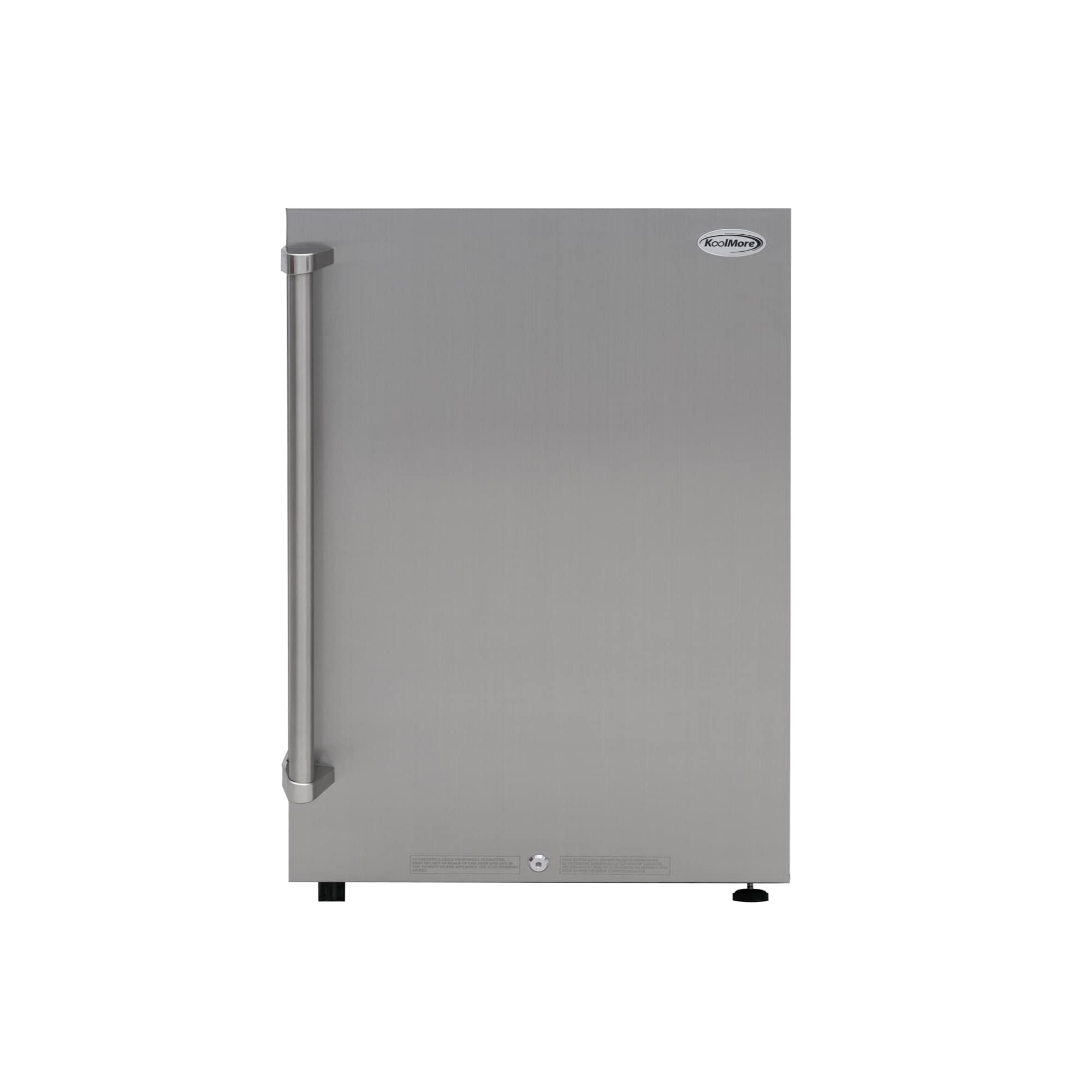 Refrigerador sin congelador para garaje listo de acero inoxidable de 4.4 pies cúbicos KoolMore OCR-44SS