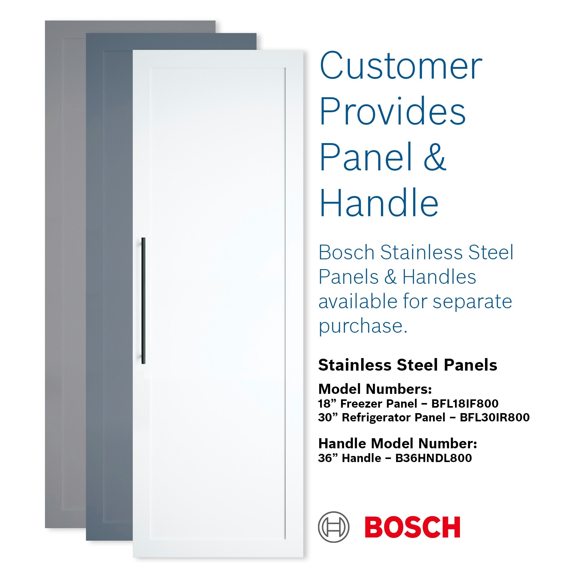 Refrigerador sin congelador de la serie Bosch Benchmark de 16.8 pies cúbicos (listo para panel personalizado) ENERGY STAR B30IR905SP