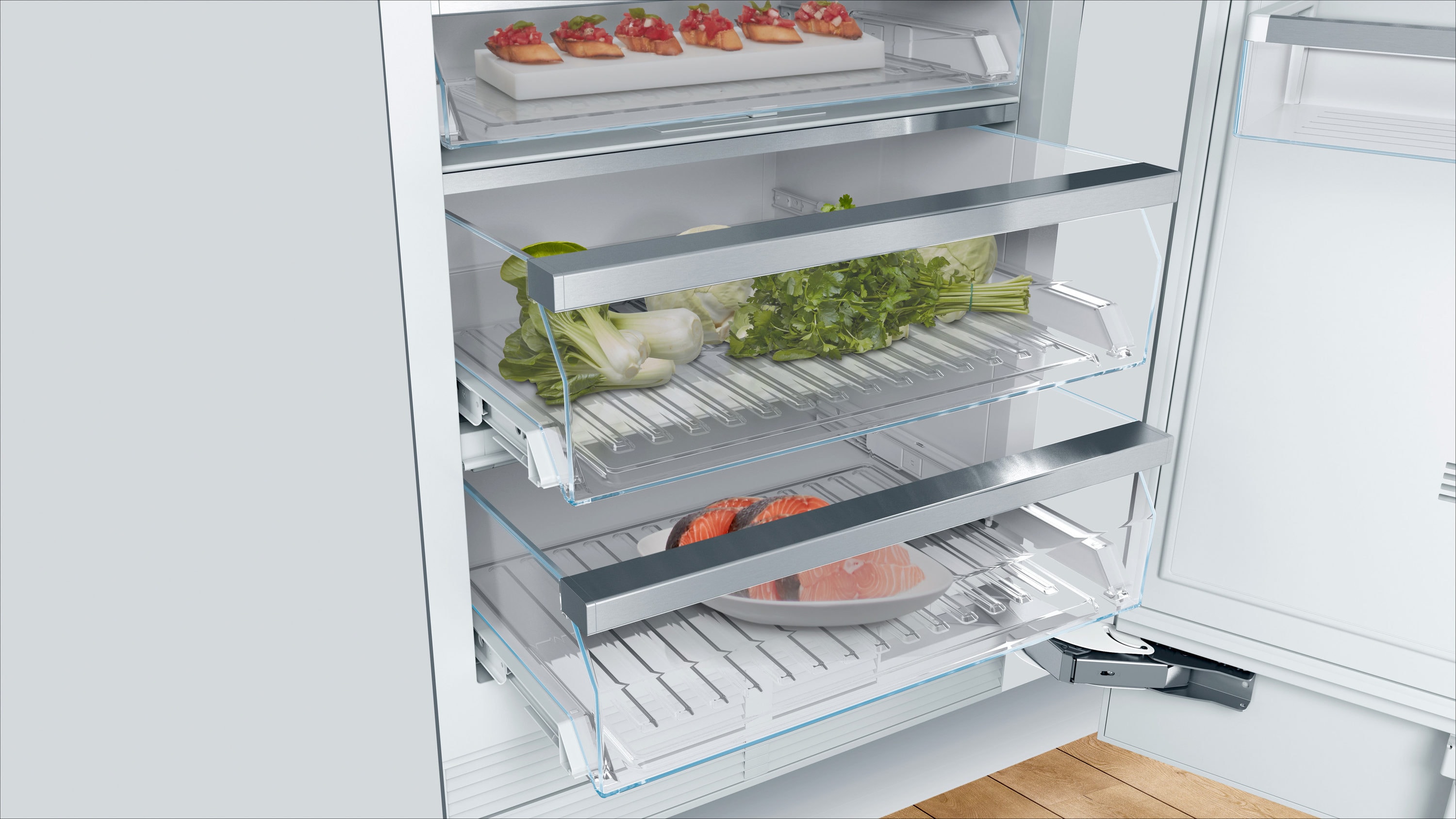 Refrigerador sin congelador de la serie Bosch Benchmark de 16.8 pies cúbicos (listo para panel personalizado) ENERGY STAR B30IR905SP