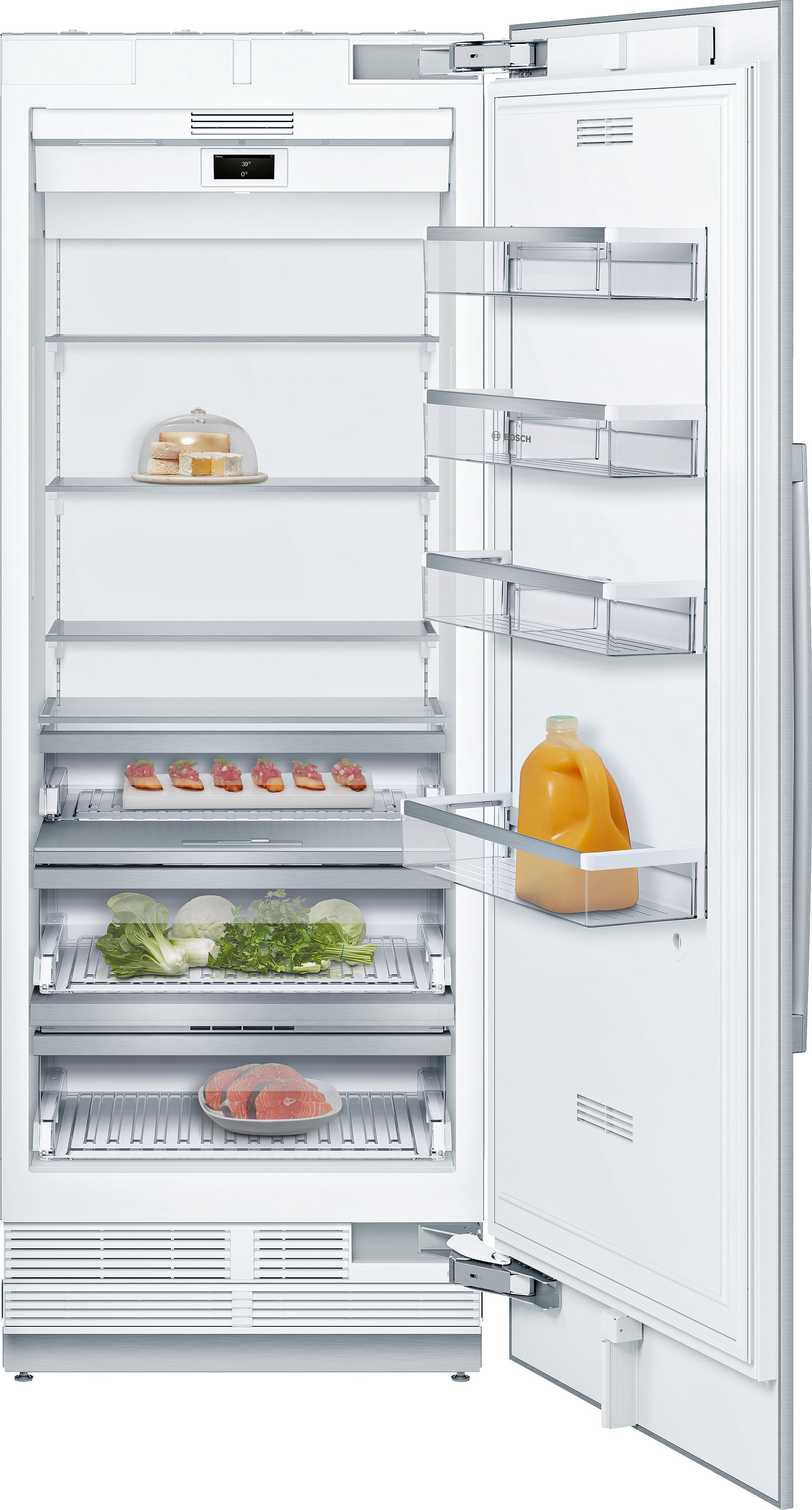 Refrigerador sin congelador de la serie Bosch Benchmark de 16.8 pies cúbicos (listo para panel personalizado) ENERGY STAR B30IR905SP