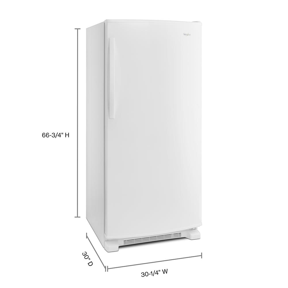 Refrigerador sin congelador Garaje Listo de 17.7 pies cúbicos Whirlpool (Blanco) ENERGY STAR WRR56X18FW