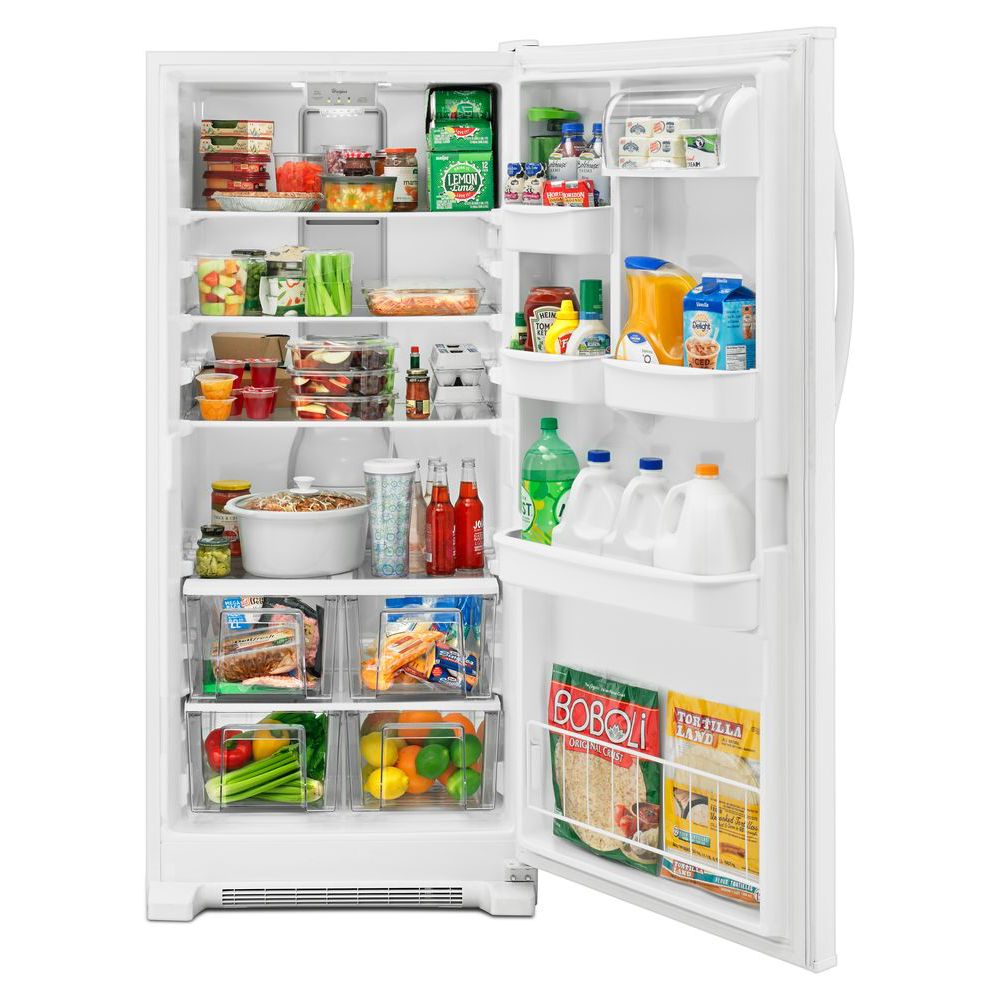 Refrigerador sin congelador Garaje Listo de 17.7 pies cúbicos Whirlpool (Blanco) ENERGY STAR WRR56X18FW