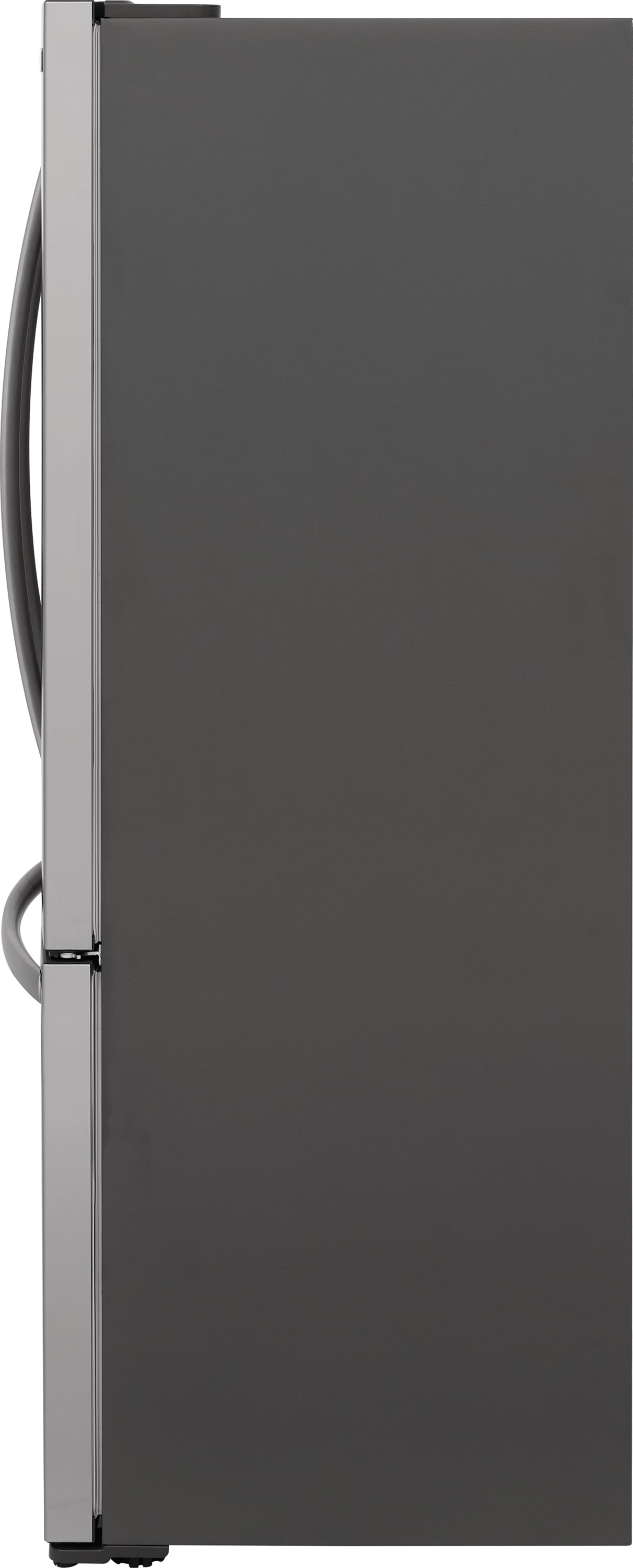 Refrigerador de puertas francesas de 3 puertas con fábrica de hielo y acabado en acero inoxidable resistente a las huellas dactilares, certificado ENERGY STAR y 17.6 pies cúbicos de profundidad de mostrador Frigidaire FRFG1723AV.