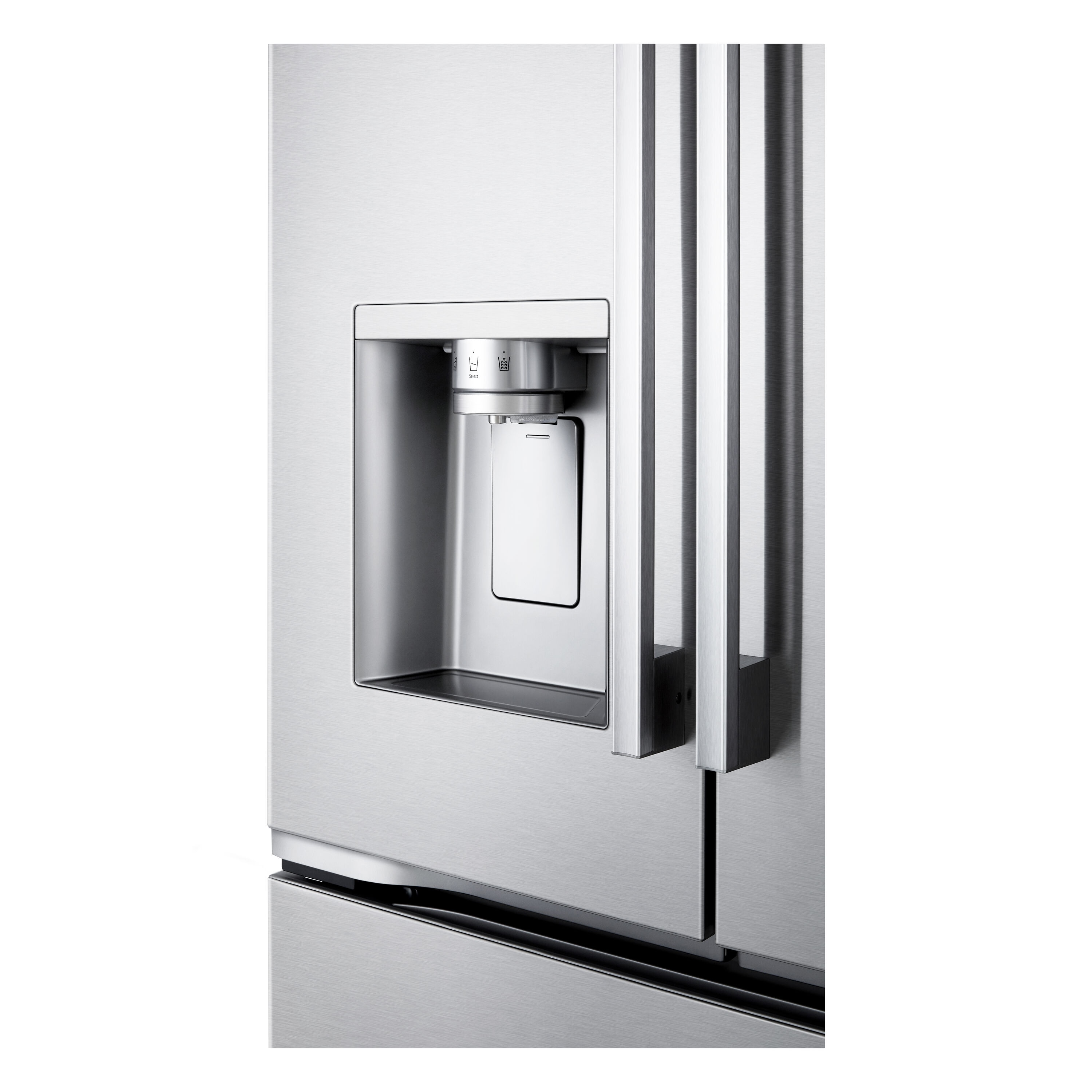 Refrigerador francés de puertas dobles inteligente compatible con Smart, con fabricador doble de hielo y dispensador de agua y hielo, 23.7 pies cúbicos sin saliente de profundidad de contador LG (acero inoxidable PrintProof) certificado ENERGY STAR LF24Z6530S