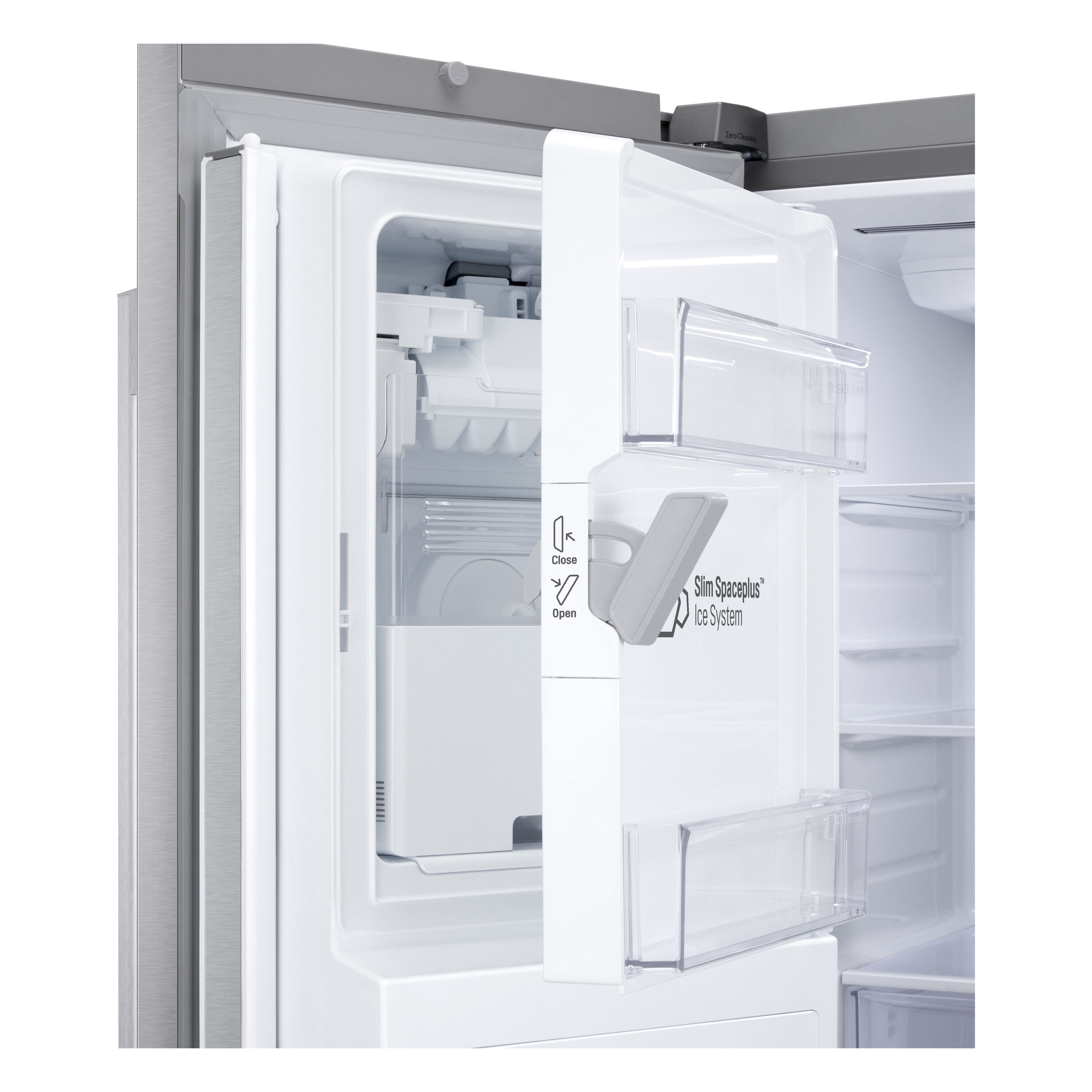 Refrigerador francés de puertas dobles inteligente compatible con Smart, con fabricador doble de hielo y dispensador de agua y hielo, 23.7 pies cúbicos sin saliente de profundidad de contador LG (acero inoxidable PrintProof) certificado ENERGY STAR LF24Z6530S