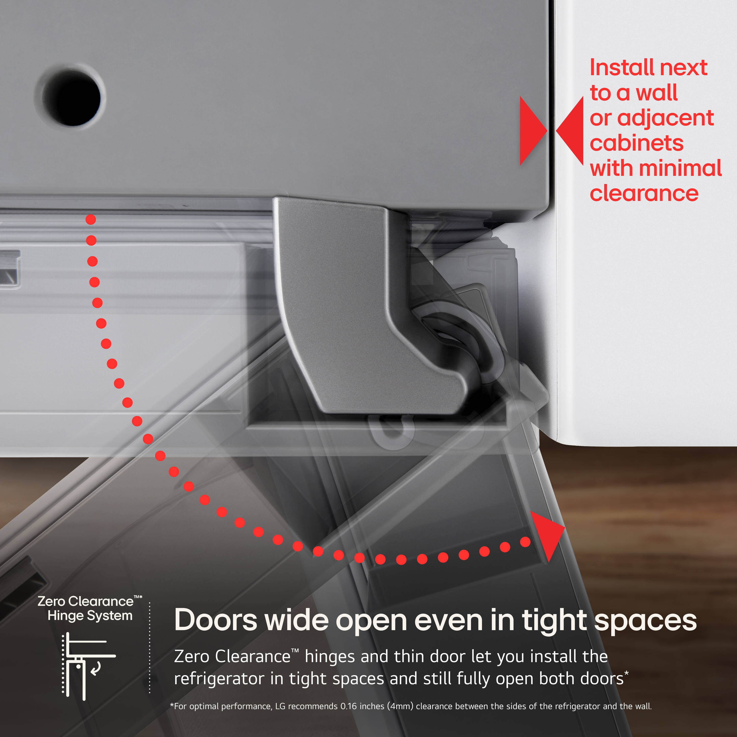 Refrigerador francés de puertas dobles inteligente compatible con Smart, con fabricador doble de hielo y dispensador de agua y hielo, 23.7 pies cúbicos sin saliente de profundidad de contador LG (acero inoxidable PrintProof) certificado ENERGY STAR LF24Z6530S