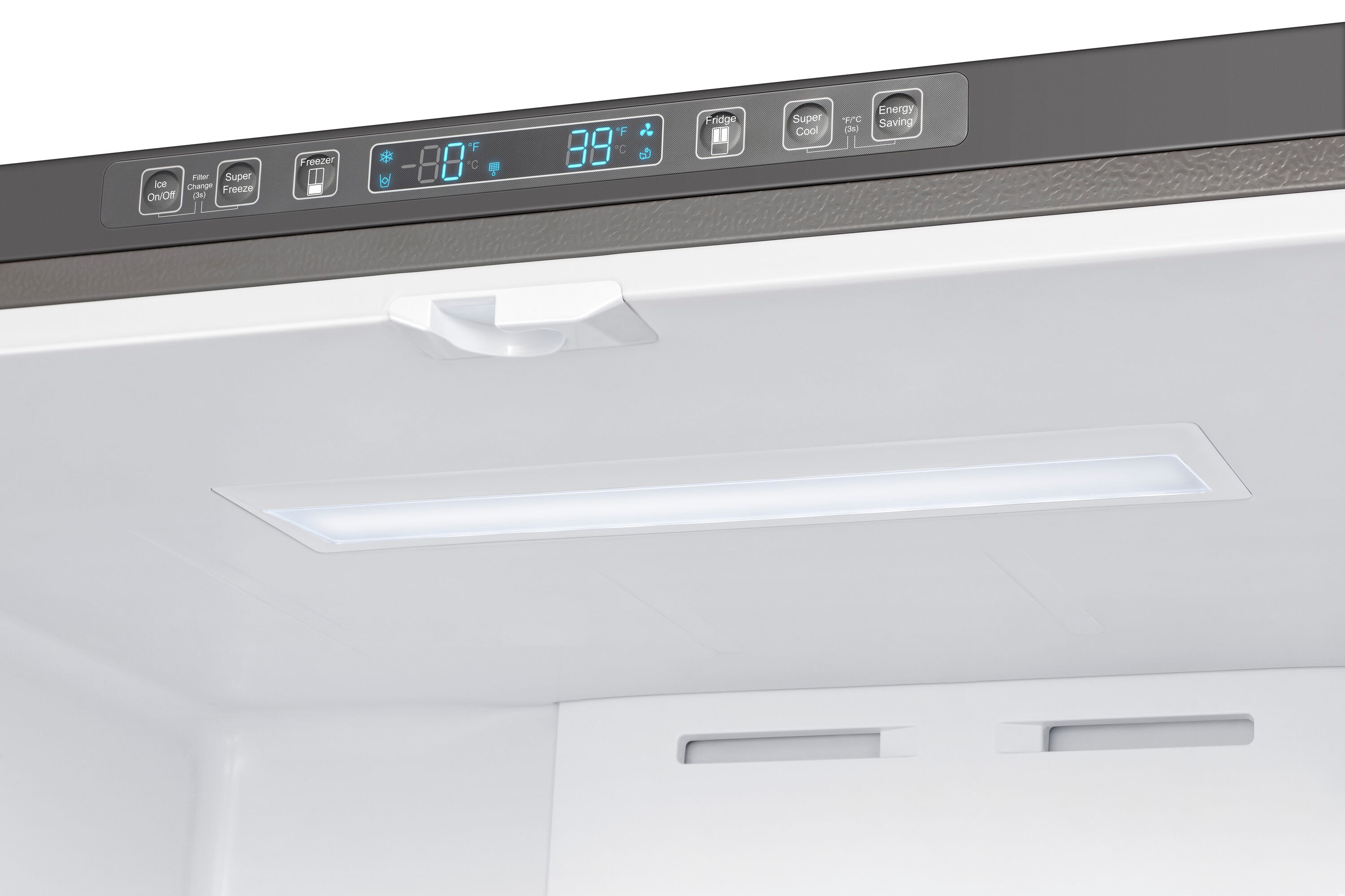 Refrigerador de Puertas Francesas de 3 Puertas Hisense PureFlat con Dispensador de Agua y Fábrica de Hielo, de 26.6 pies cúbicos de profundidad estándar (acero inoxidable resistente a huellas dactilares) Certificado ENERGY STAR HRF266N6CSE1
