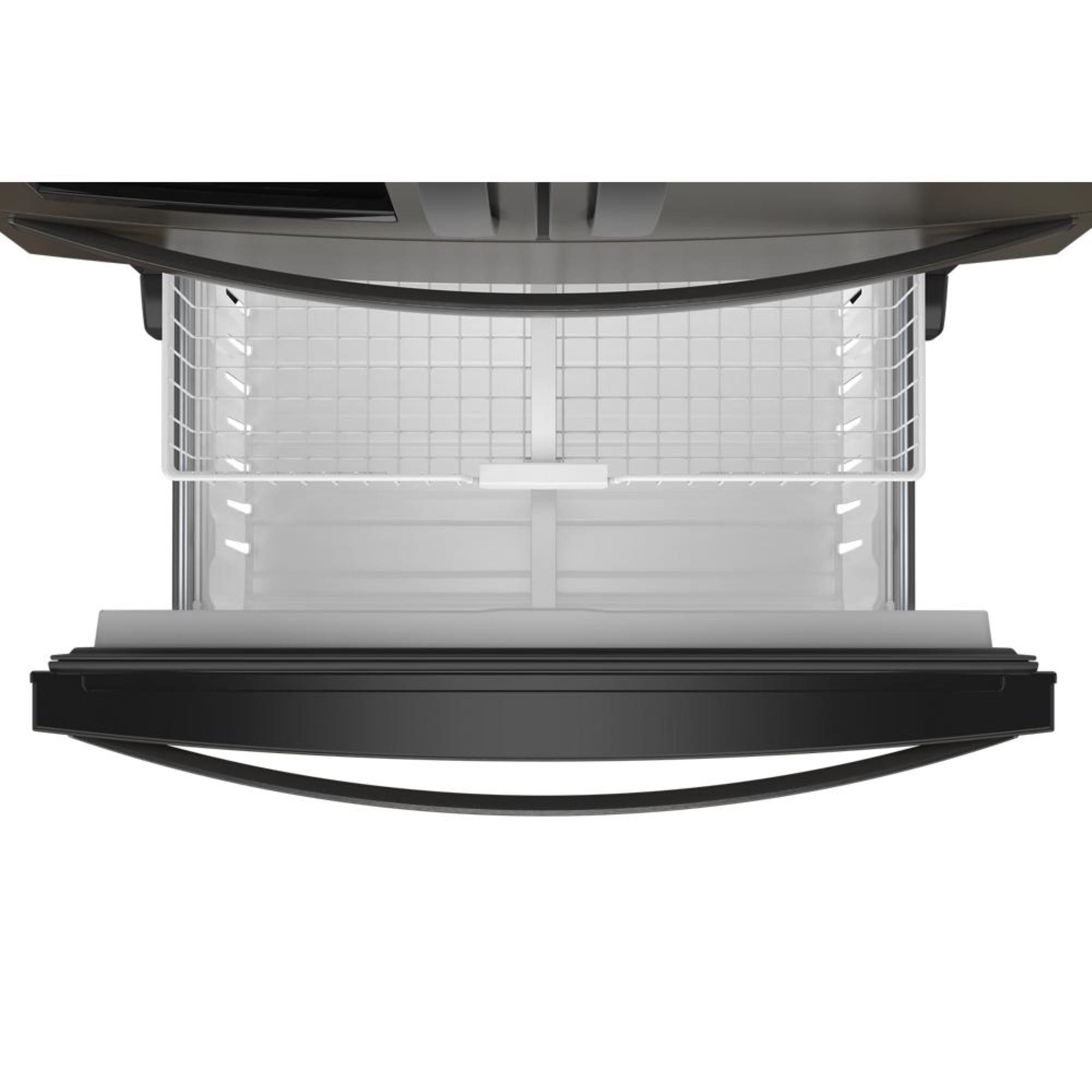 Refrigerador French Door de 4 puertas de profundidad estándar de 24.5 pies cúbicos con fabricador de hielo y dispensador de agua y hielo (Acero inoxidable negro) Certificado ENERGY STAR WRMF3636RV