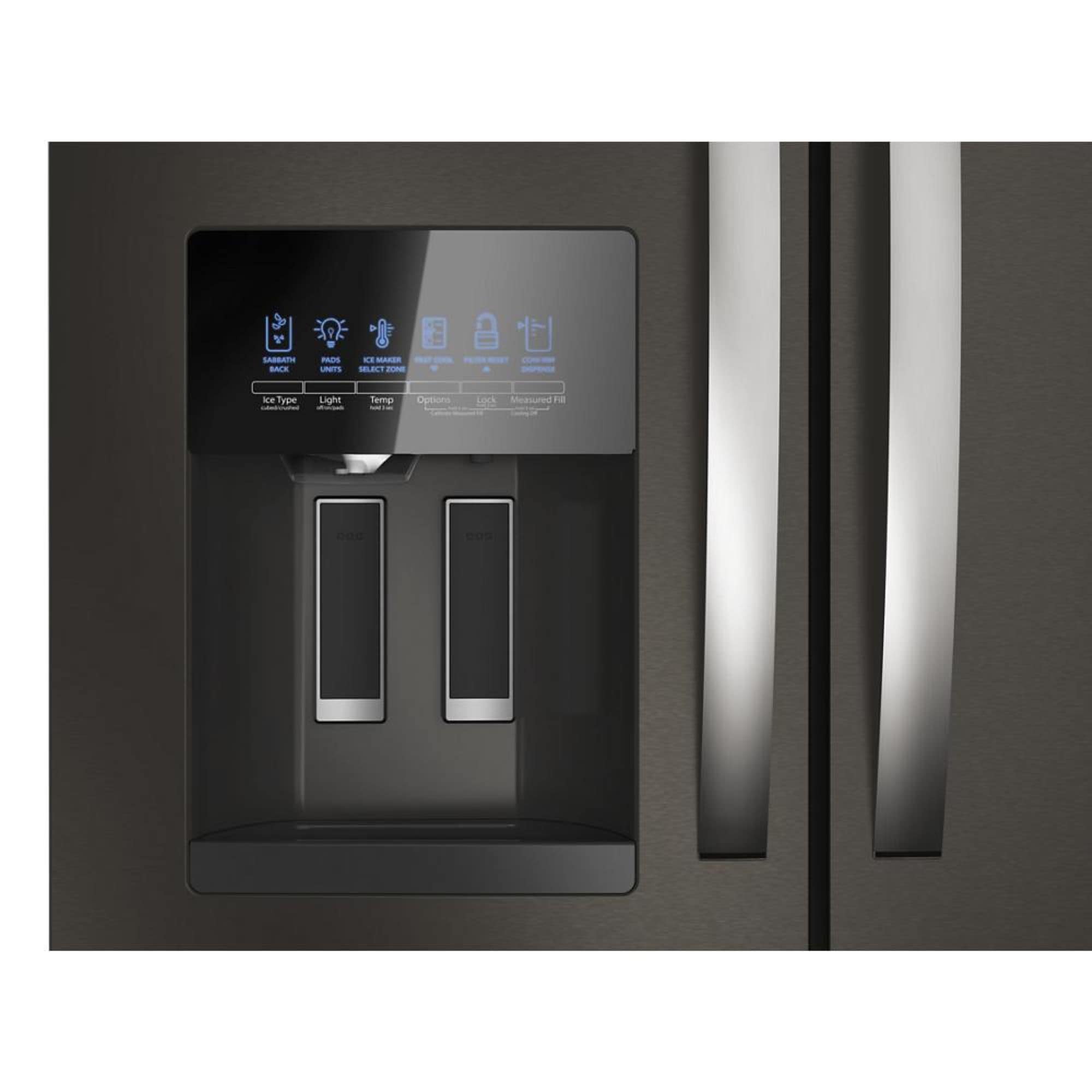 Refrigerador Francés de 4 puertas estándar de Whirlpool con dispensador de hielo y agua (Blanco) - Certificado ENERGY STAR WRMF3636RW