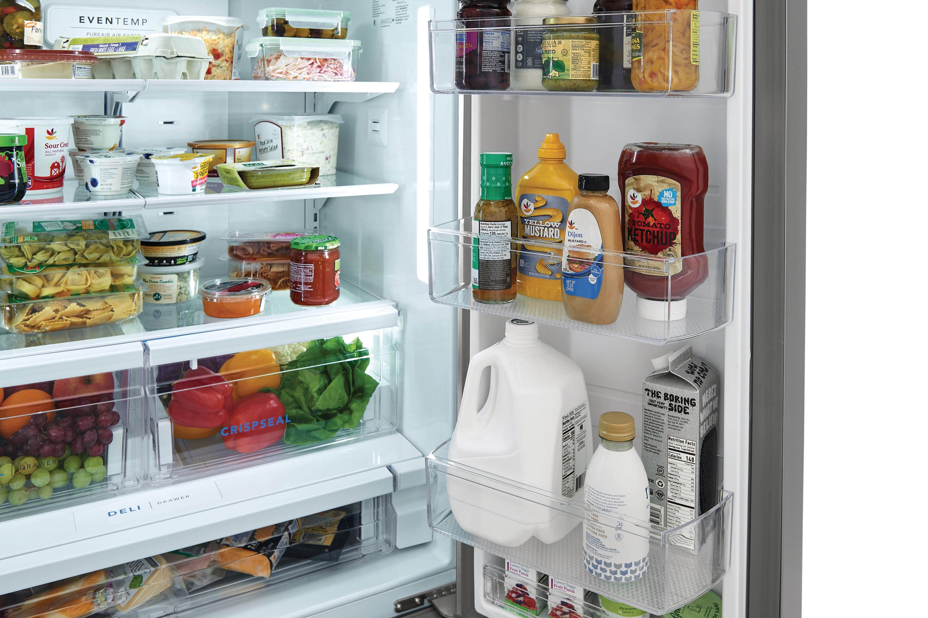 Refrigerador de Puerta Francés de 3 Puertas de 27.8 pies cúbicos de Profundidad Estándar con Fabricador de Hielo, Dispensador de Agua y Hielo (Acero Inoxidable Resistente a Huellas) Certificado ENERGY STAR FRFS282LAF.