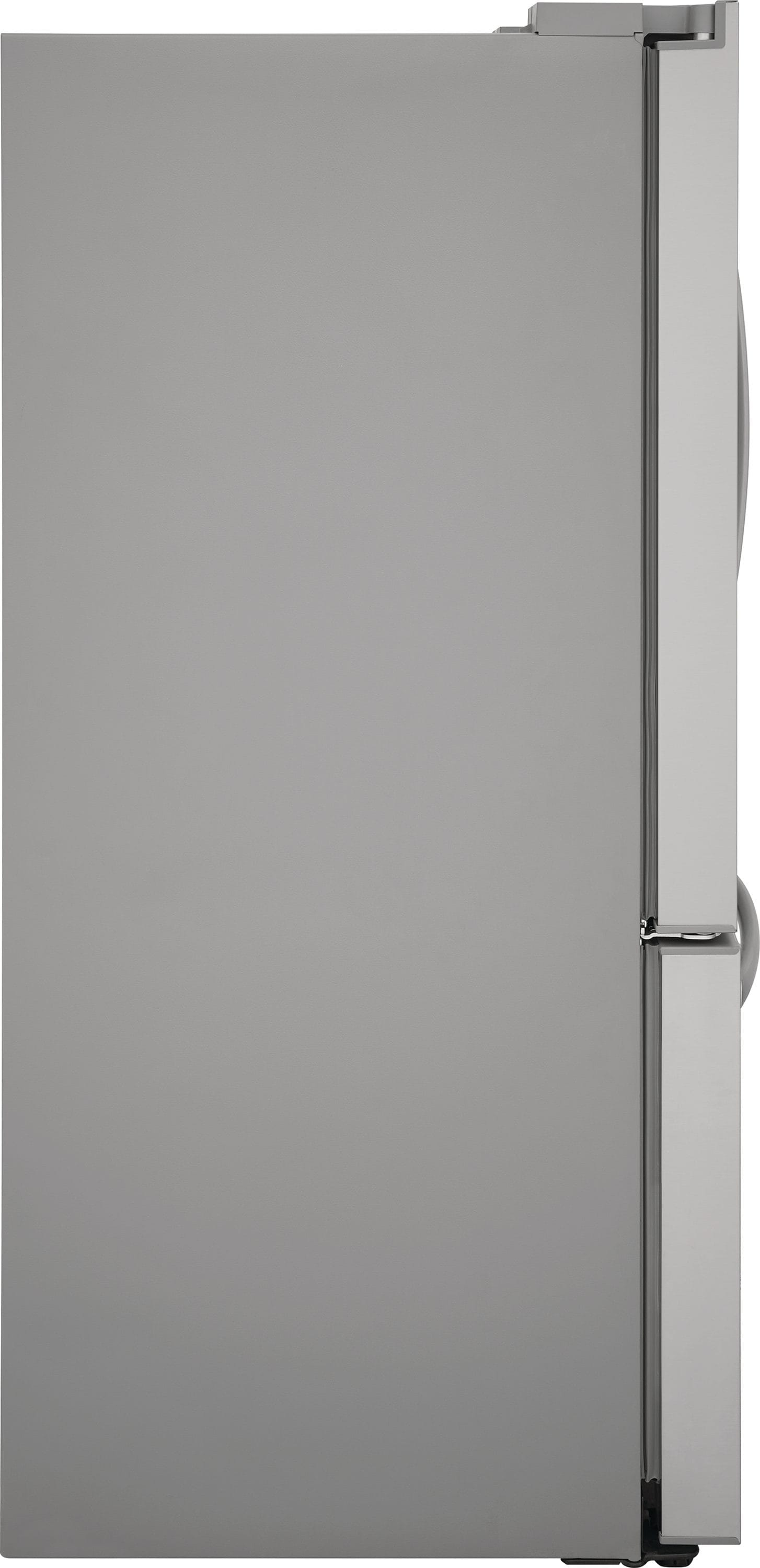 Refrigerador de Puerta Francés de 3 Puertas de 27.8 pies cúbicos de Profundidad Estándar con Fabricador de Hielo, Dispensador de Agua y Hielo (Acero Inoxidable Resistente a Huellas) Certificado ENERGY STAR FRFS282LAF.