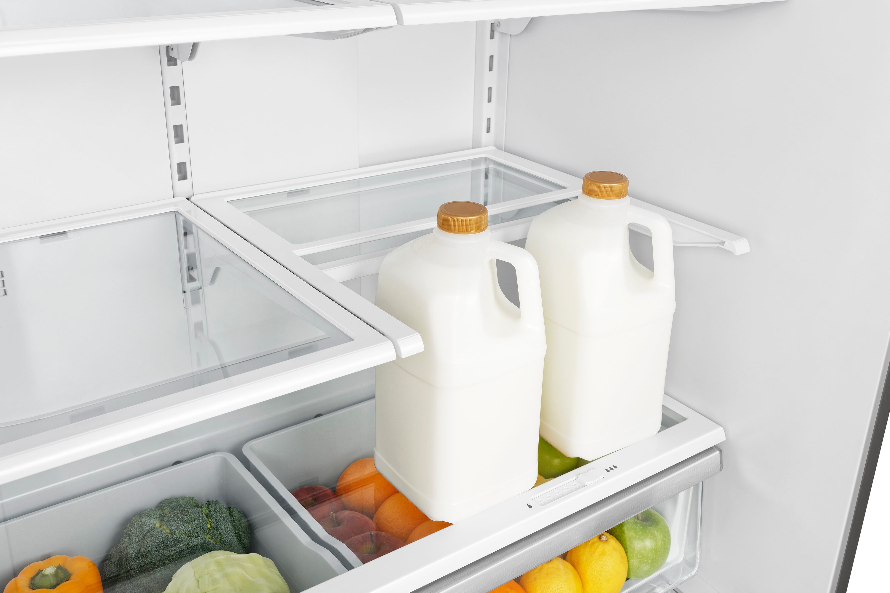 Refrigerador de Puerta Francesa Hisense de 21.2 pies cúbicos con profundidad de mostrador y dispensador de hielo y agua (Acero inoxidable resistente a huellas dactilares) Certificado ENERGY STAR HRF209N6CSE
