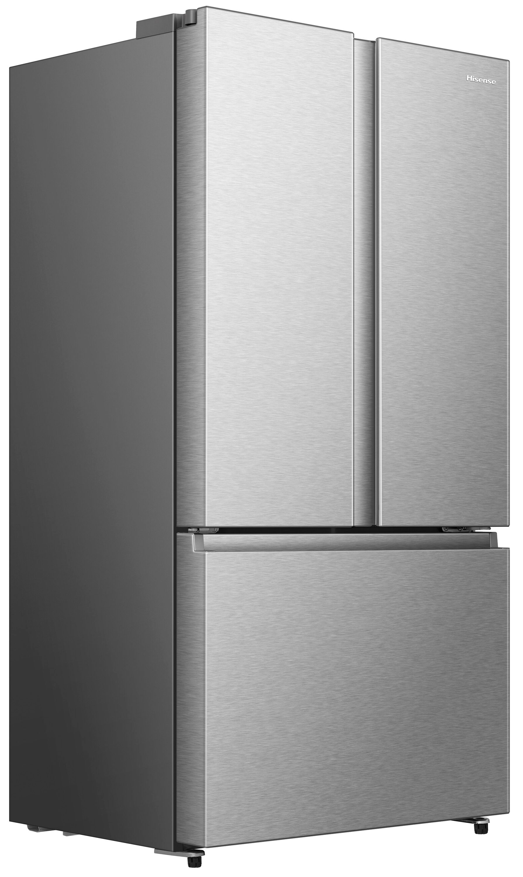 Refrigerador de Puerta Francesa Hisense de 21.2 pies cúbicos con profundidad de mostrador y dispensador de hielo y agua (Acero inoxidable resistente a huellas dactilares) Certificado ENERGY STAR HRF209N6CSE