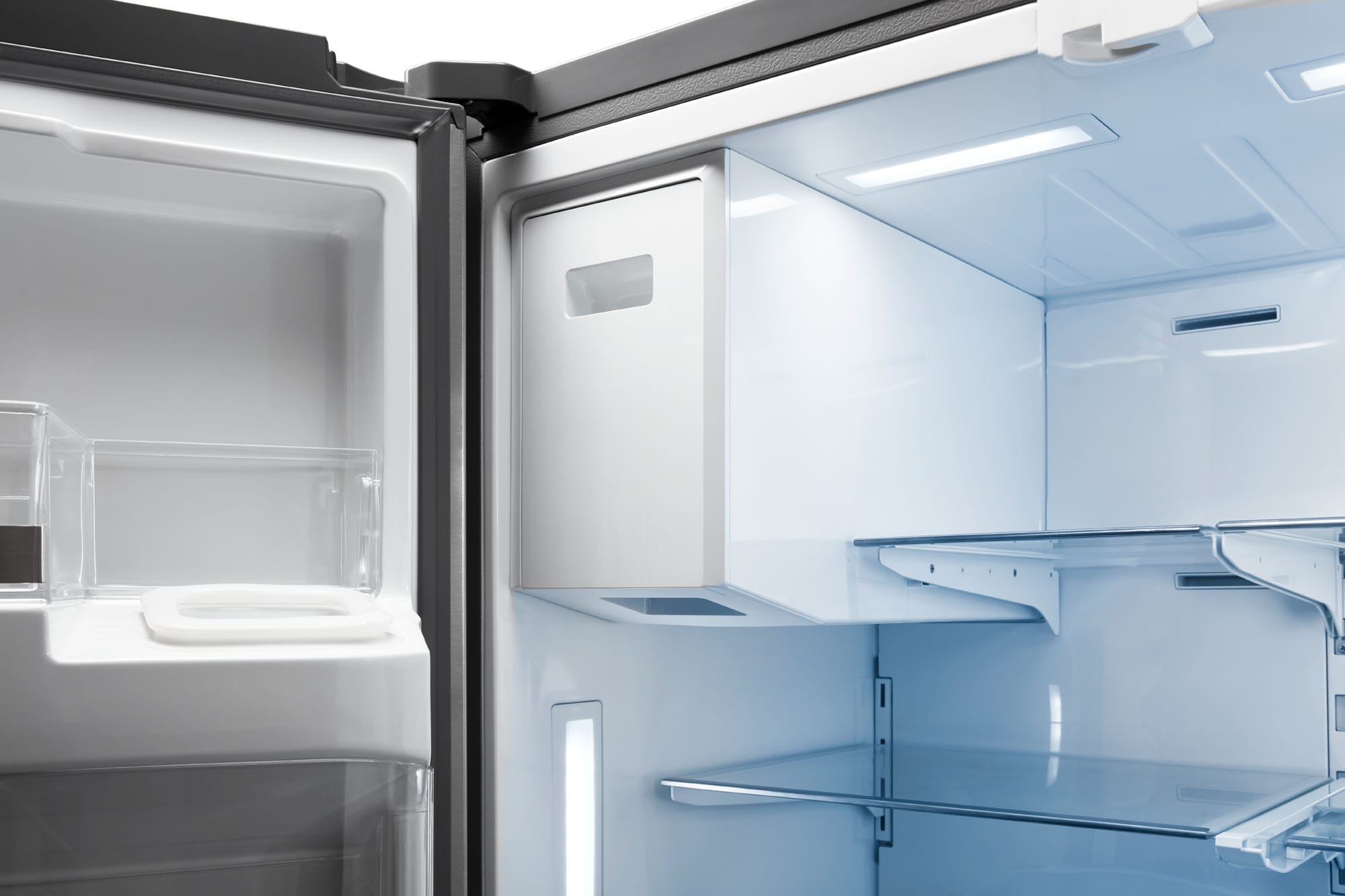 Refrigerador francés de 4 puertas de acero inoxidable de 22 pies cúbicos de profundidad de mostrador de thor kitchen con fabricante de hielo y dispensador de agua e hielo (Certificado ENERGY STAR) TRF3601FD.