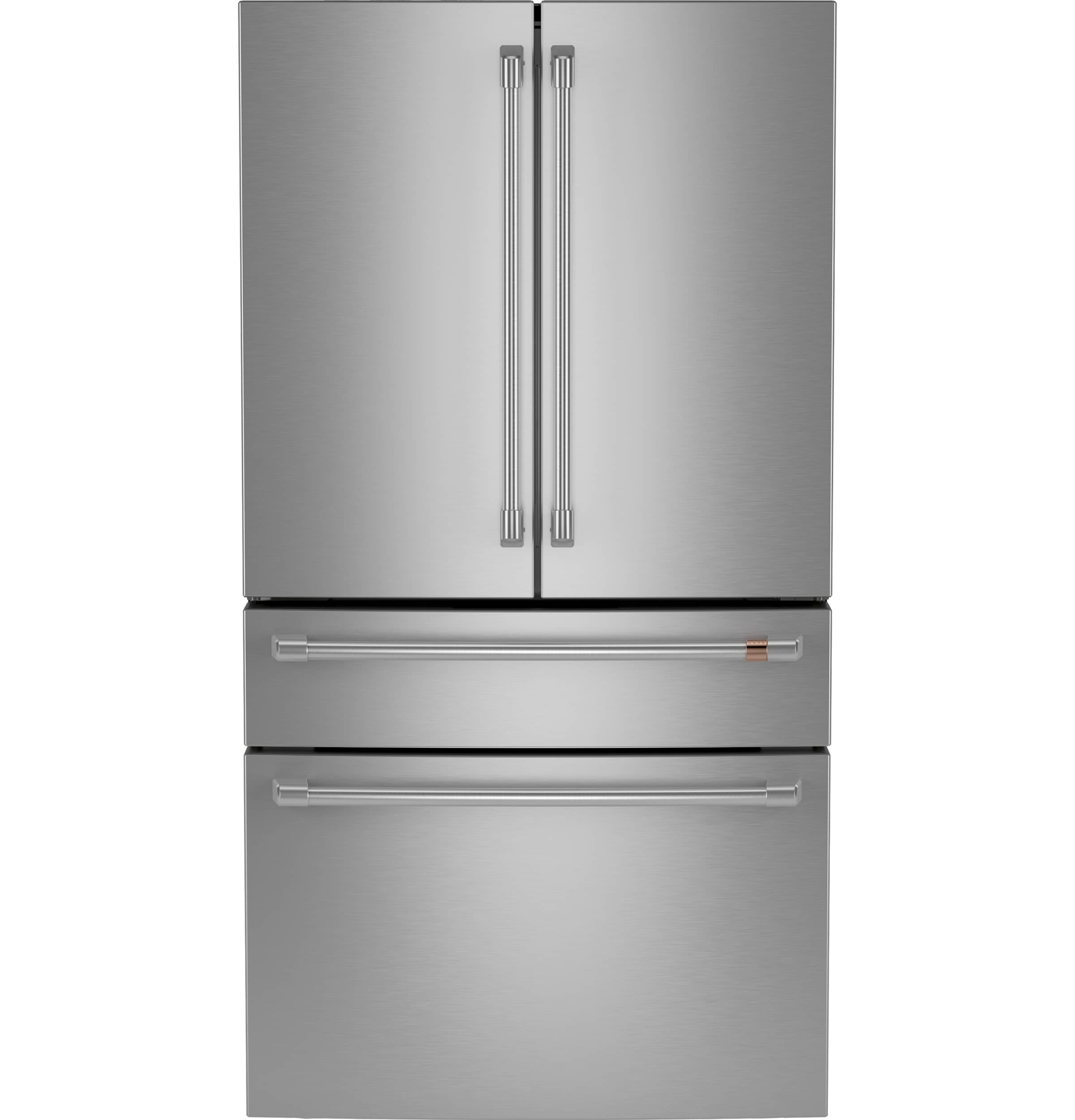Refrigerador Francés de 4 Puertas Compatible con Tecnología Inteligente, Hielera y Dispensador de Agua (Acero Inoxidable) Certificado ENERGY STAR de 28.7 pies cúbicos de Profundidad Estándar de Café.
