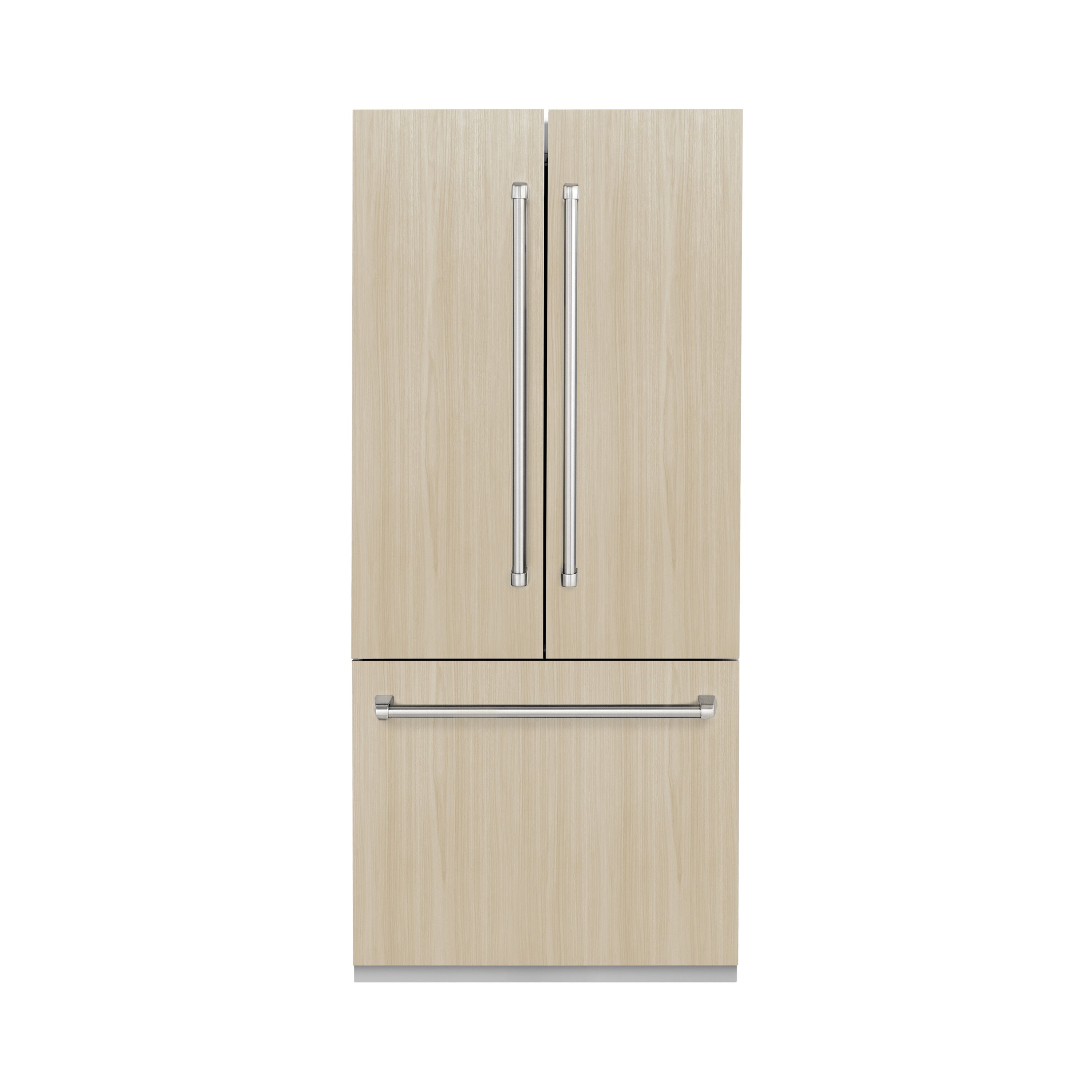 Refrigerador empotrado francés de tres puertas con dispensador de hielo y agua, de 19.6 pies cúbicos, panel personalizable - Certificado ENERGY STAR RBIV-36 de ZLINE KITCHEN & BATH