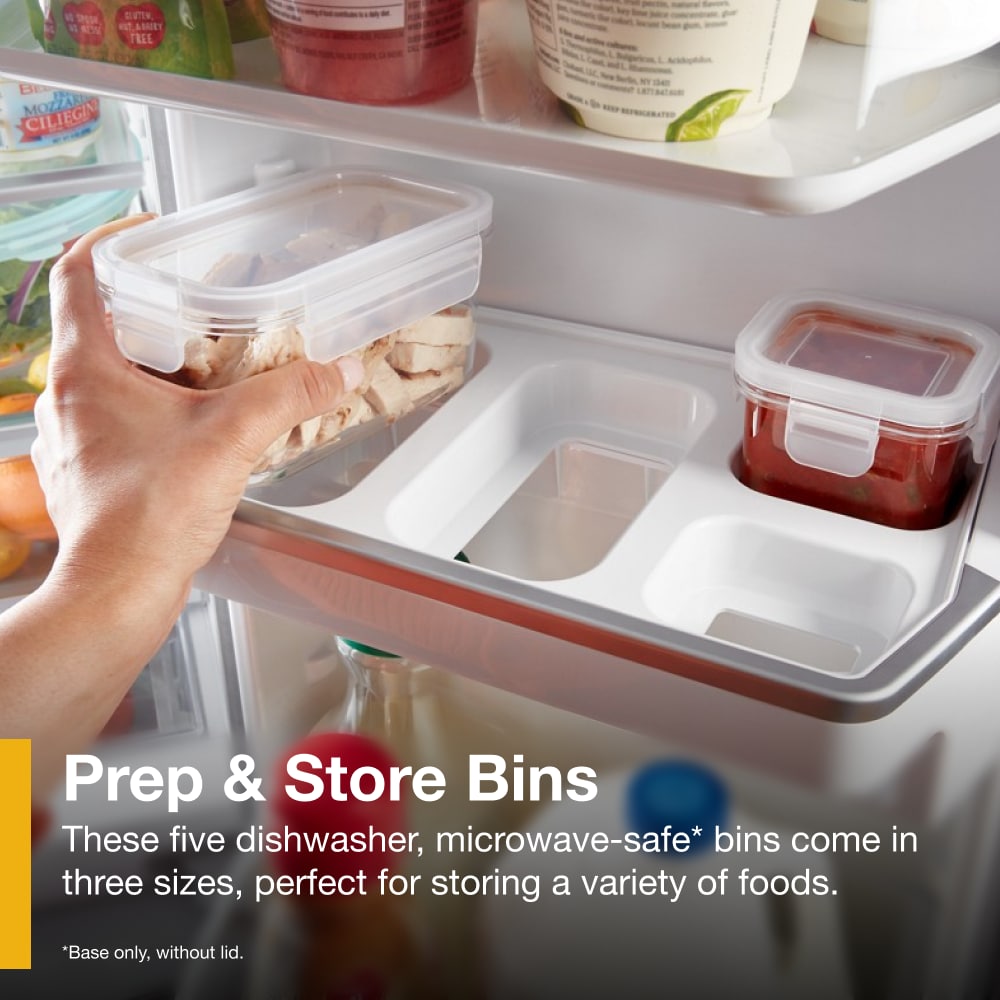 Refrigerador francés de 4 puertas de 26 pies cúbicos de profundidad estándar de Whirlpool con fábrica de hielo y dispensador de agua y hielo (Acero inoxidable resistente a las huellas dactilares) WRMF7736PZ