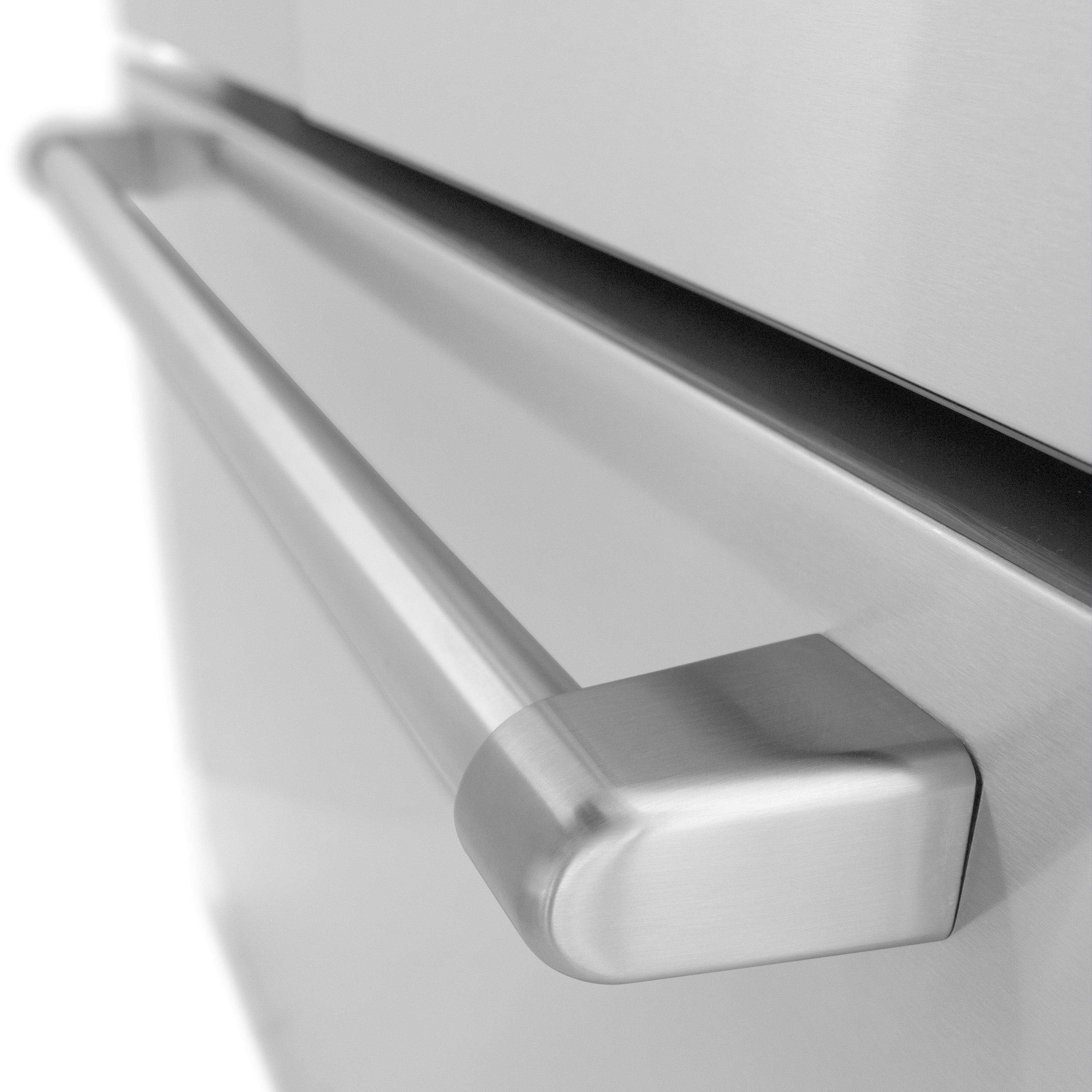 Refrigerador de puertas francesas de 3 puertas con doble fabricador de hielo y dispensador de agua y hielo (Acero inoxidable con mango de acero inoxidable) ENERGY STAR Certificado de ZLINE KITCHEN & BATH Profundidad estándar de 28.9 pies cúbicos RSM-W-36