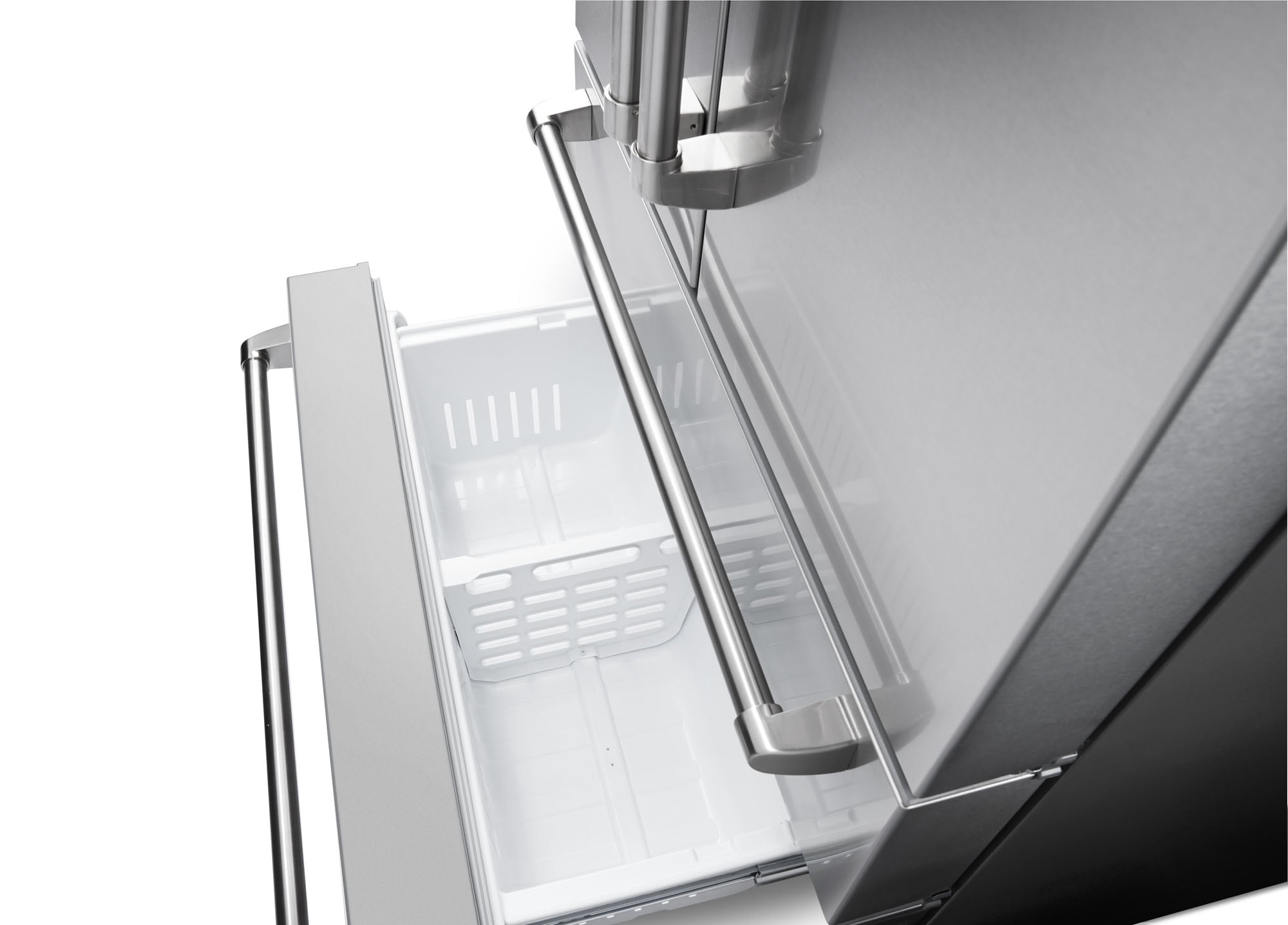 Refrigerador Francés de 4 puertas Thor Kitchen Counter-Depth de 22.5 pies cúbicos con dispensador de hielo (acero inoxidable) Certificado ENERGY STAR TRF3602