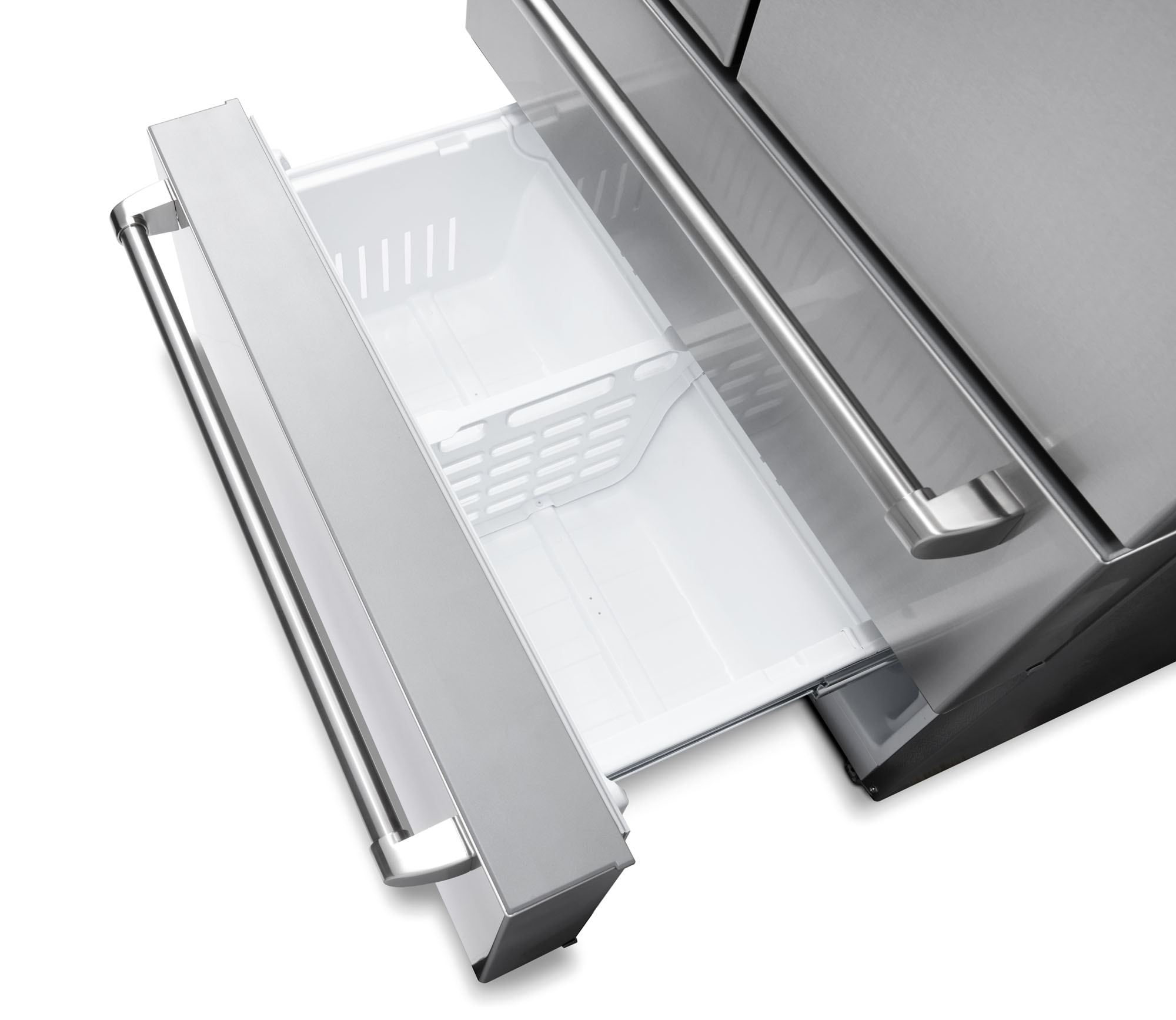 Refrigerador Francés de 4 puertas Thor Kitchen Counter-Depth de 22.5 pies cúbicos con dispensador de hielo (acero inoxidable) Certificado ENERGY STAR TRF3602