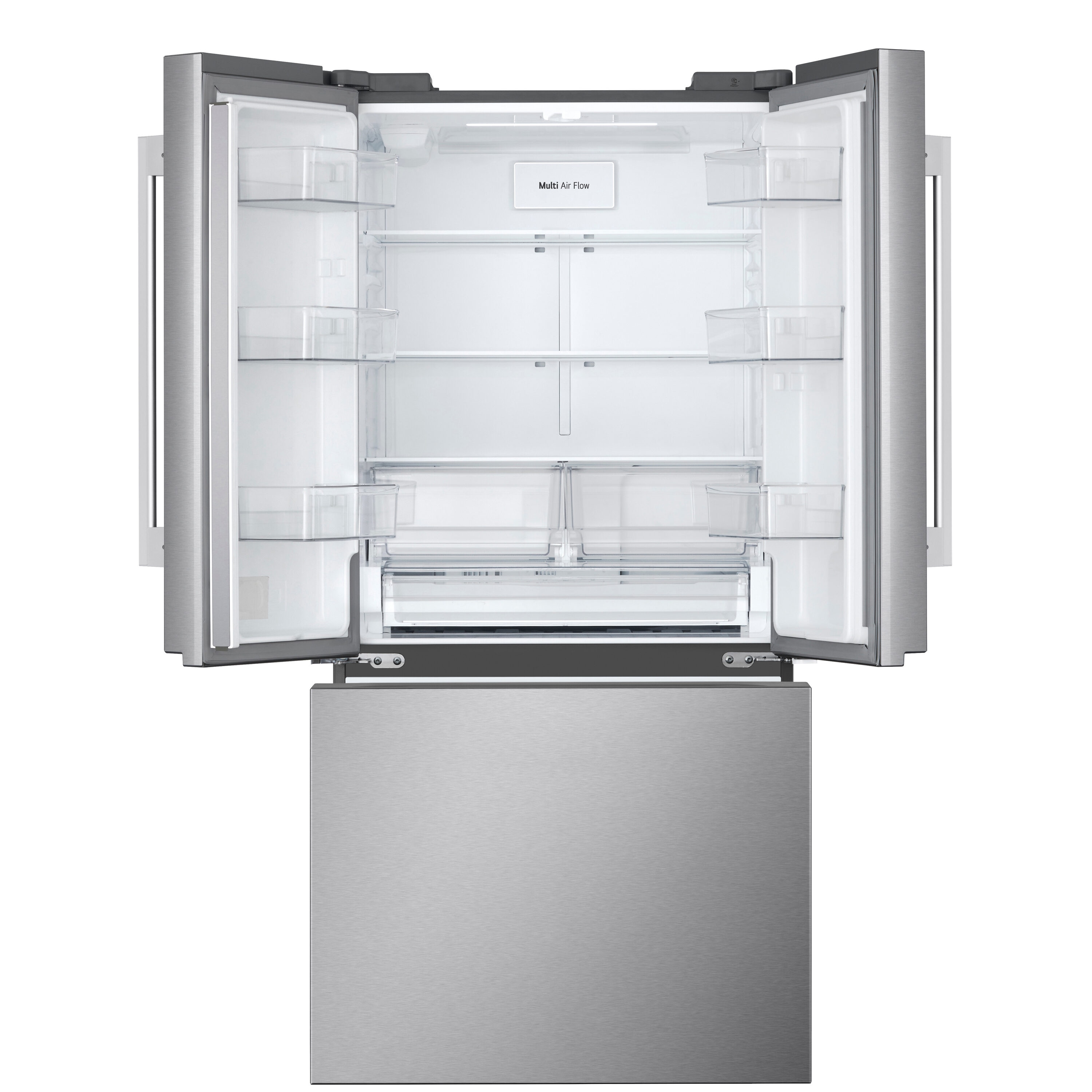 Refrigerador de Puertas Francesas LG con Hielera - 25.1 pies cúbicos, Profundidad Estándar, Compatible con Smart - Acero Inoxidable Resistente a las Manchas ( PrintProof ) Certificado ENERGY STAR LF25H6200S