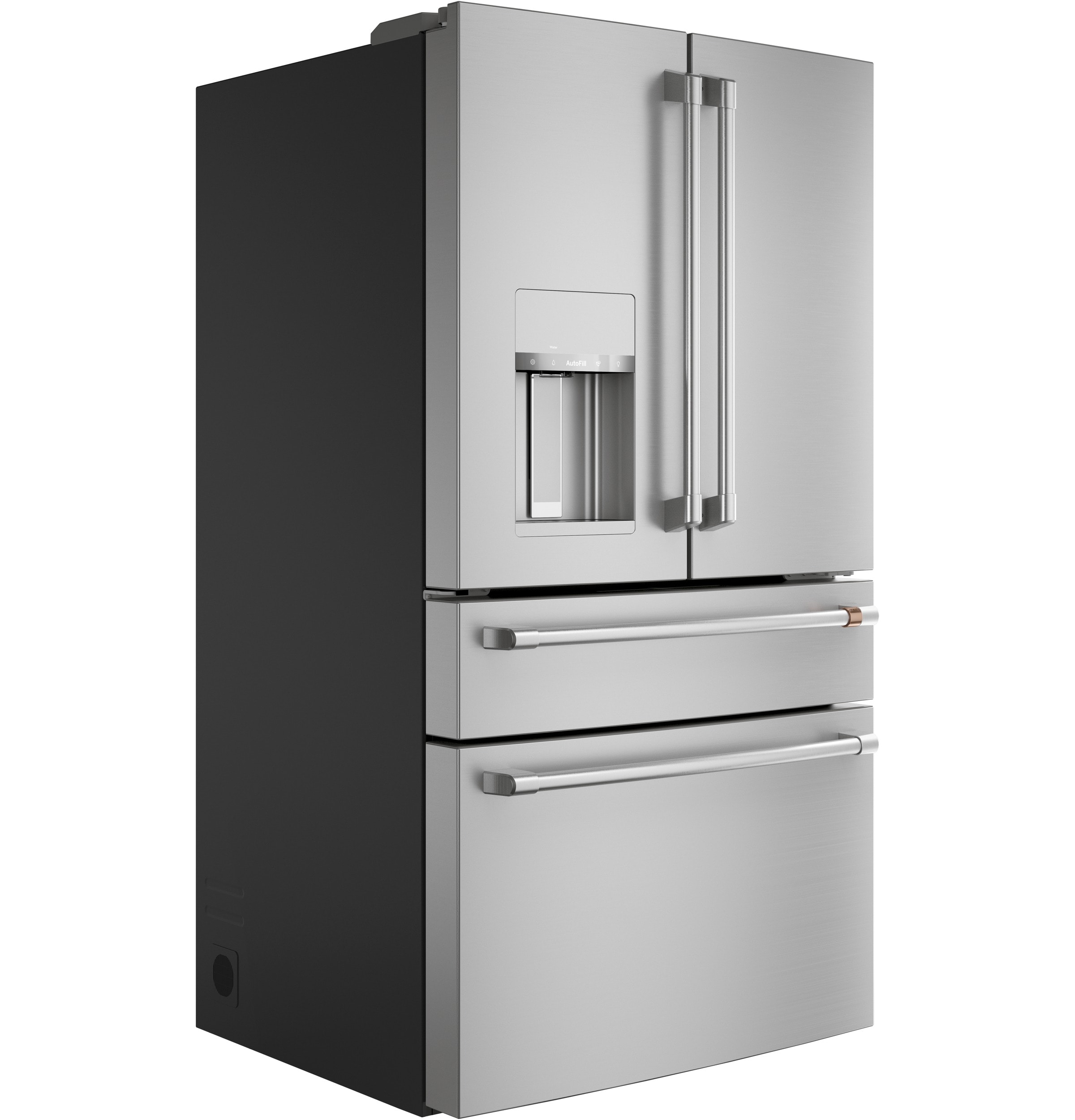 Refrigerador Francés de 4 Puertas de Profundidad Estándar de 27.8 pies cúbicos, Compatible con Smart, con Dispensador de Hielo y Agua ( Acero Inoxidable ) Certificado ENERGY STAR CVE28DP2NS1