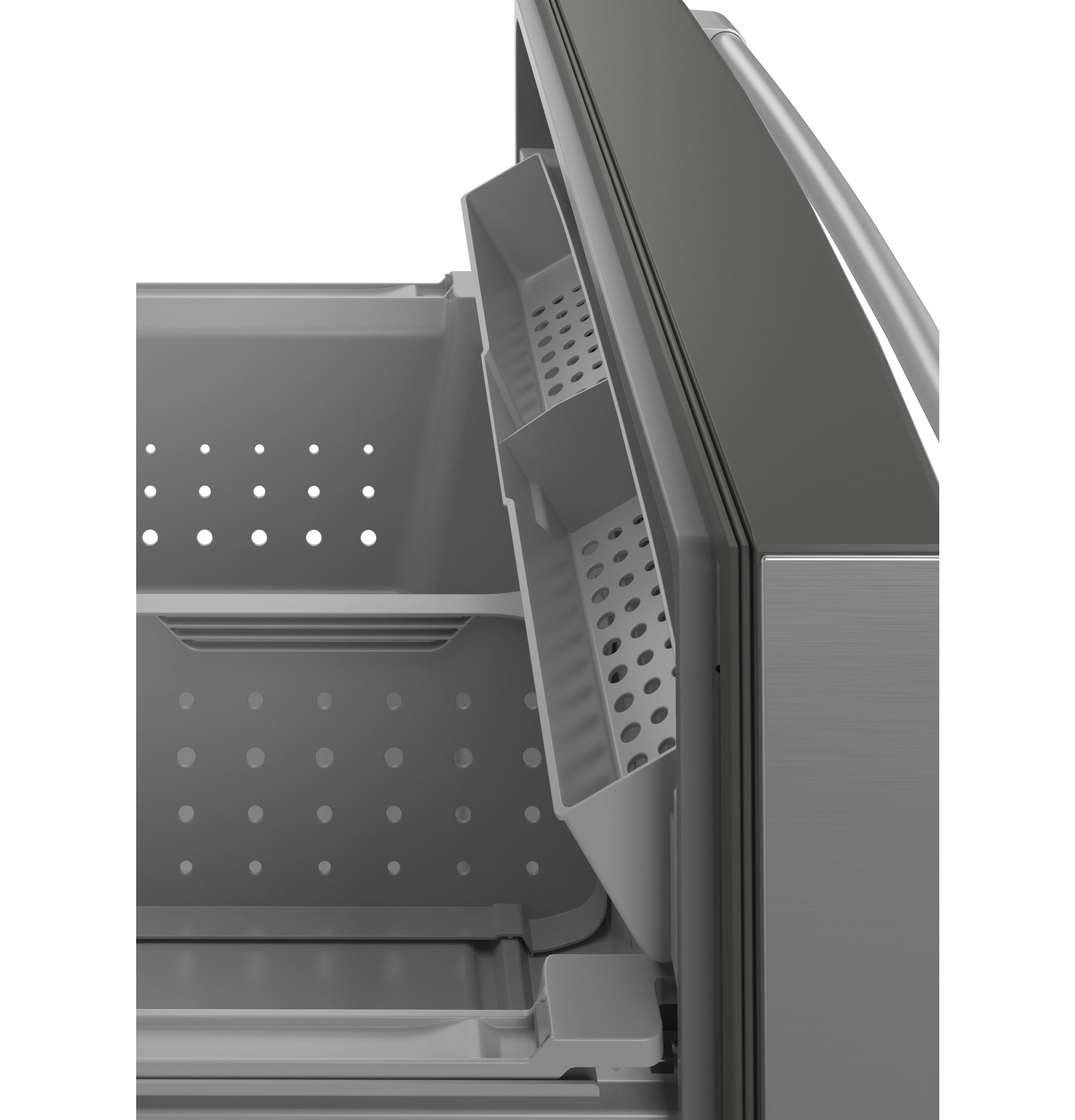 Refrigerador Francés de 4 Puertas de Profundidad Estándar de 27.8 pies cúbicos, Compatible con Smart, con Dispensador de Hielo y Agua ( Acero Inoxidable ) Certificado ENERGY STAR CVE28DP2NS1