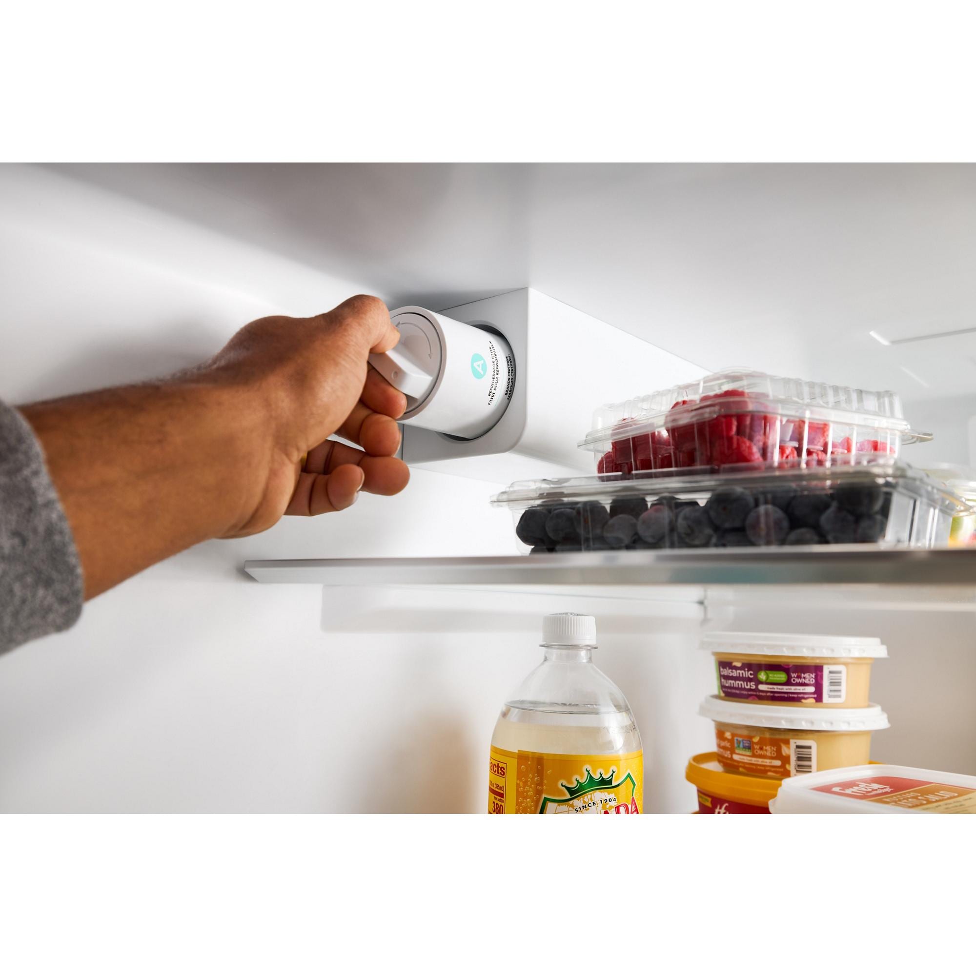 Refrigerador de Puertas Francesas Whirlpool de 30.53 pies cúbicos con Fabricador de Hielo (Acabado de Acero Inoxidable Resistente a Huellas Dactilares) CERTIFICADO ENERGY STAR WRFF3136SZ