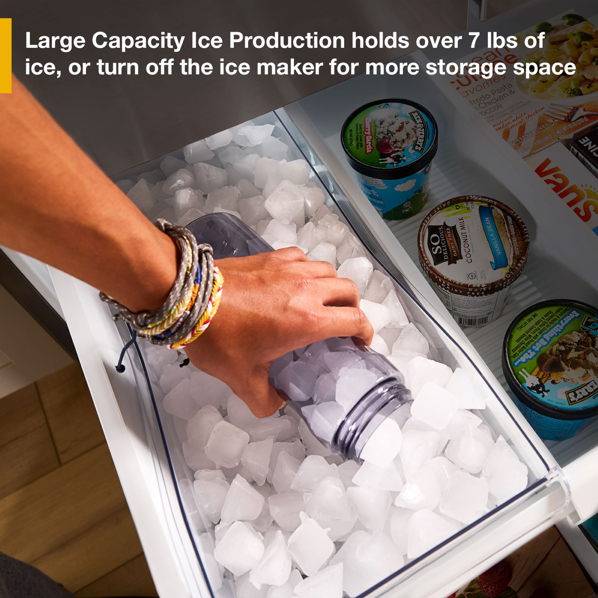 Refrigerador de Puertas Francesas Whirlpool de 30.53 pies cúbicos con Fabricador de Hielo (Acabado de Acero Inoxidable Resistente a Huellas Dactilares) CERTIFICADO ENERGY STAR WRFF3136SZ