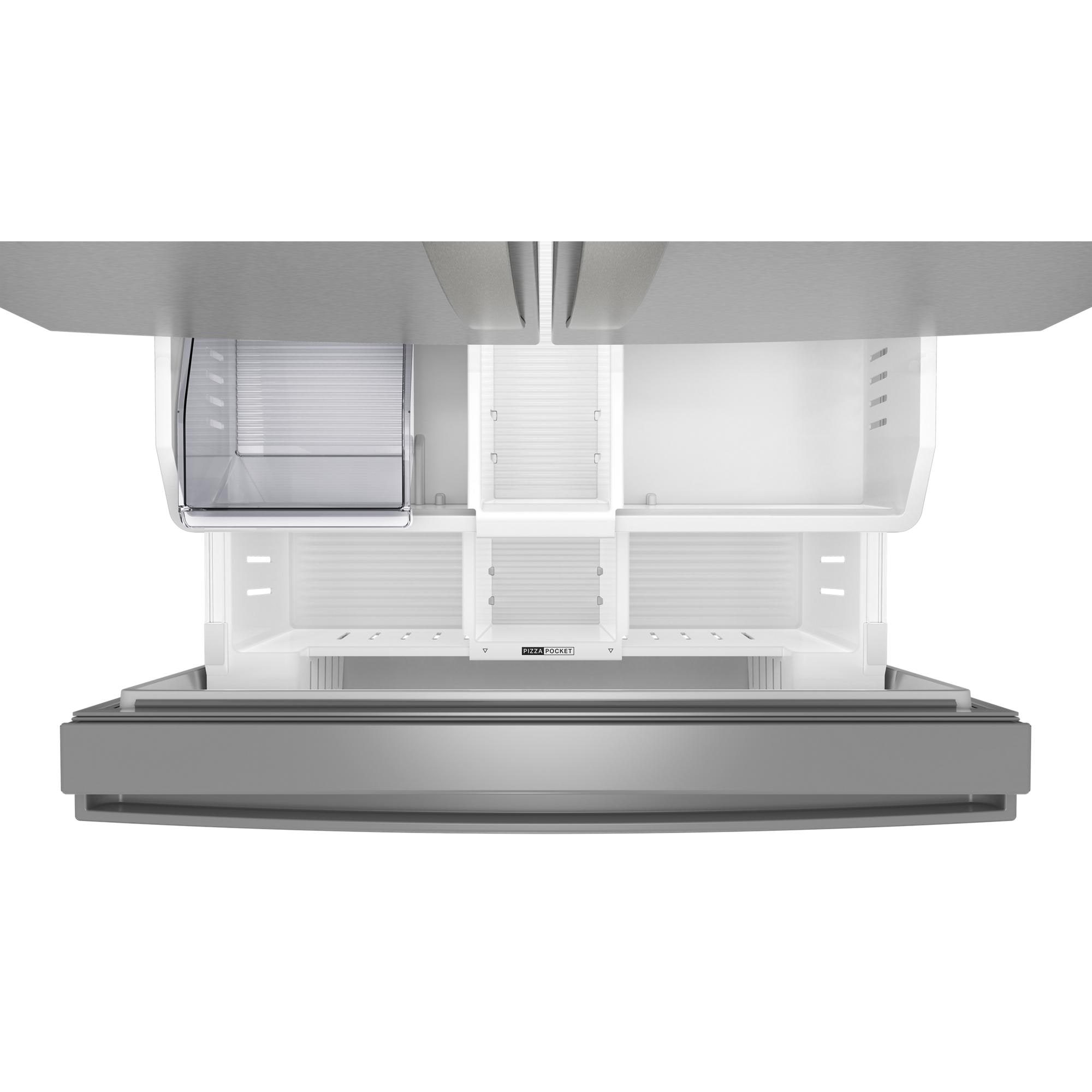 Refrigerador de Puertas Francesas Whirlpool de 30.53 pies cúbicos con Fabricador de Hielo (Acabado de Acero Inoxidable Resistente a Huellas Dactilares) CERTIFICADO ENERGY STAR WRFF3136SZ