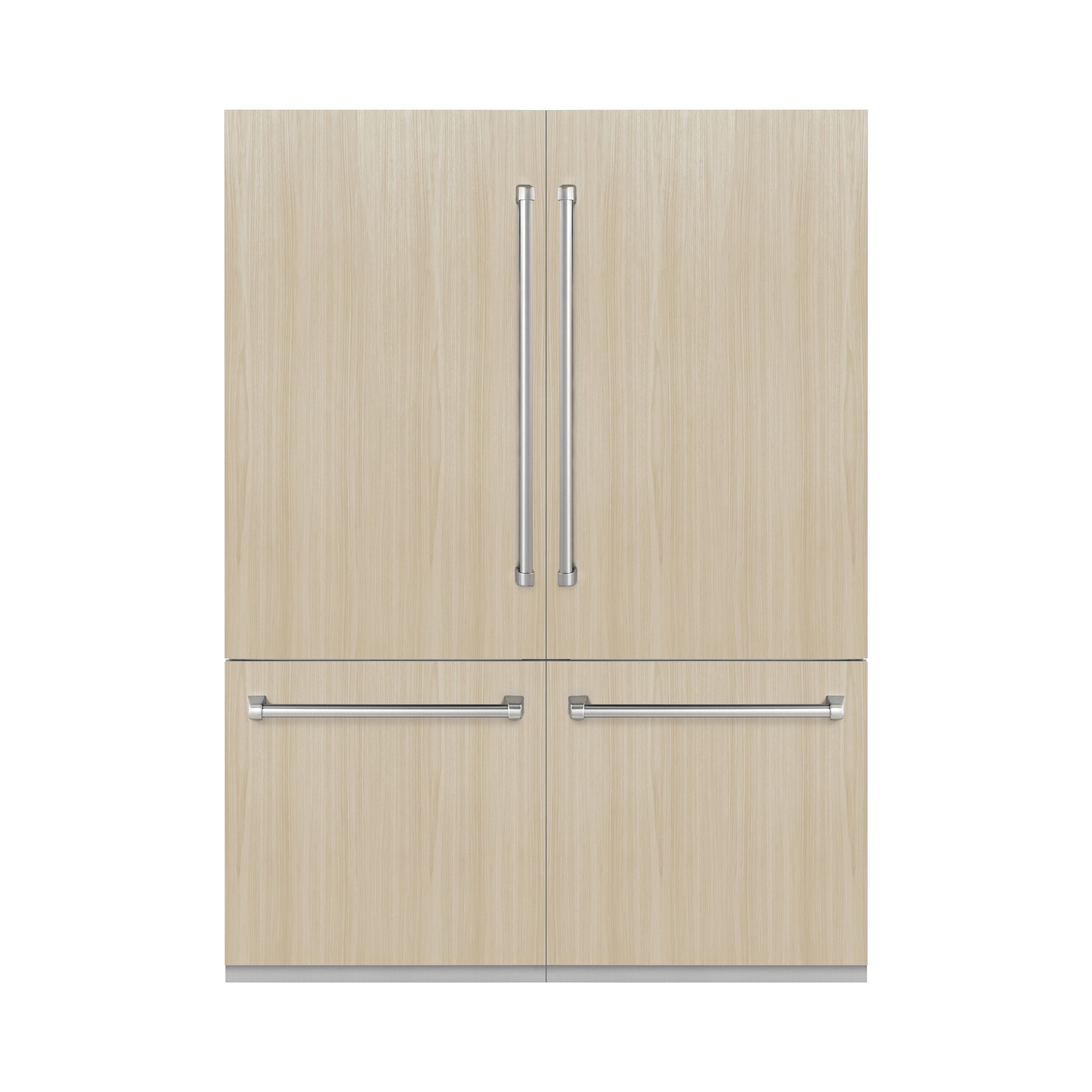 Refrigerador empotrado de puertas francesas con dispensador de hielo y agua, listo para panel personalizado- Edición Autógrafo de ZLINE KITCHEN & BATH, certificado por ENERGY STAR- 32.2 pies cúbicos de capacidad