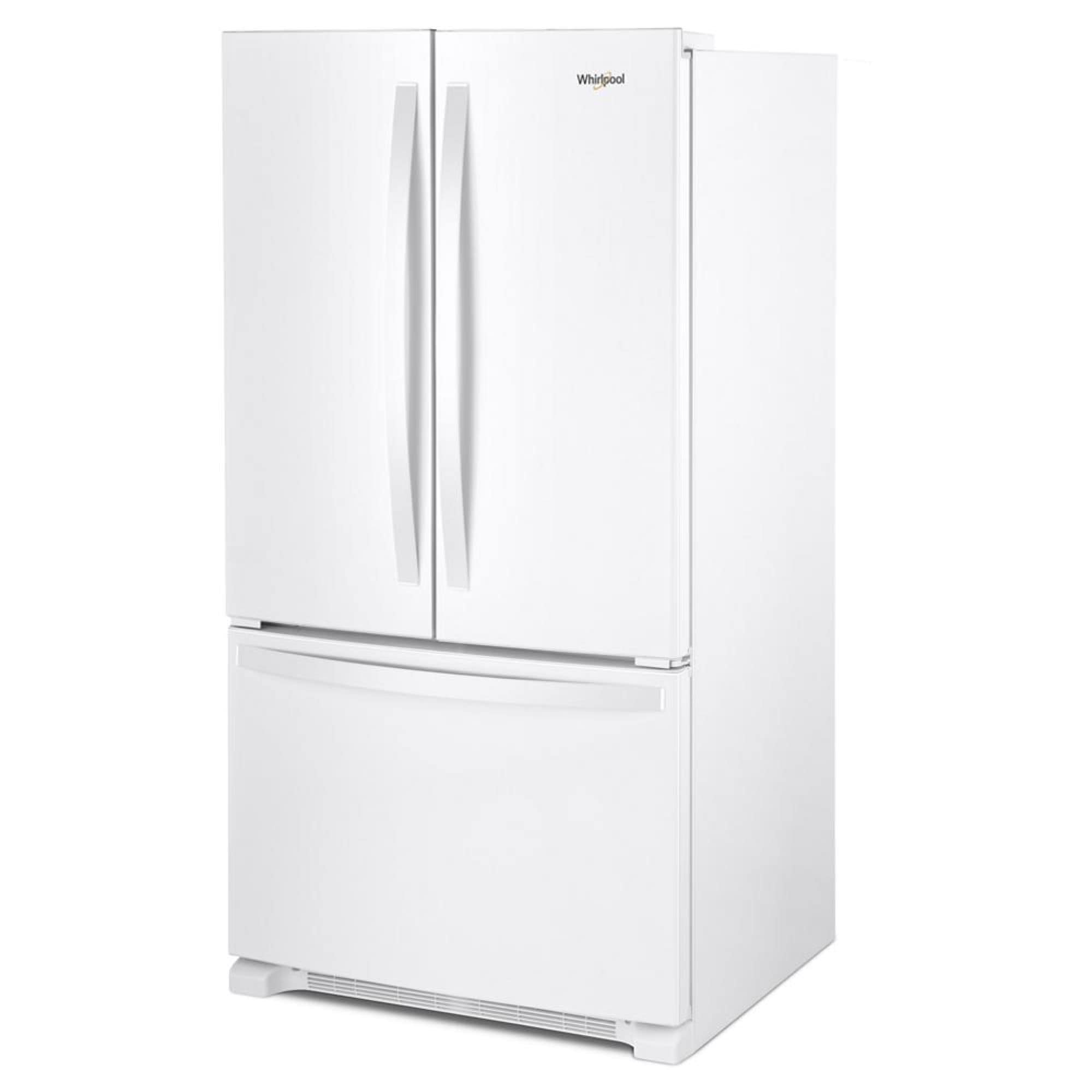 Refrigerador francés de puertas triples de 20 pies cúbicos de profundidad con fabricador de hielo (blanco) certificado ENERGY STAR - Whirlpool WRFC2036RW