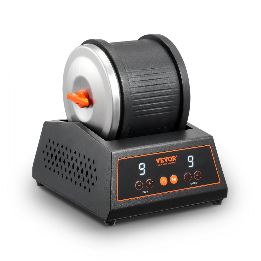 Rock Tumbler Machine 4 lbs Rock Polishing Kit 9 Speed 9-Day Timer Steel - YSDMJHSSDKDZQ5BWRV5