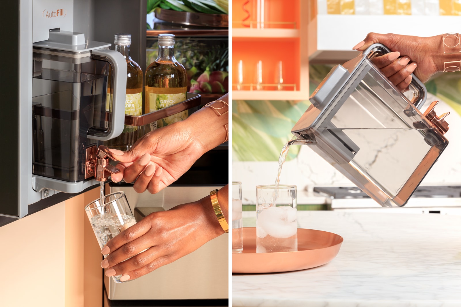 Refrigerador francés de 23.2 pies cúbicos con profundidad de mostrador y 4 puertas inteligente compatible con hielera y dispensador de agua (negro mate) Certificado ENERGY STAR