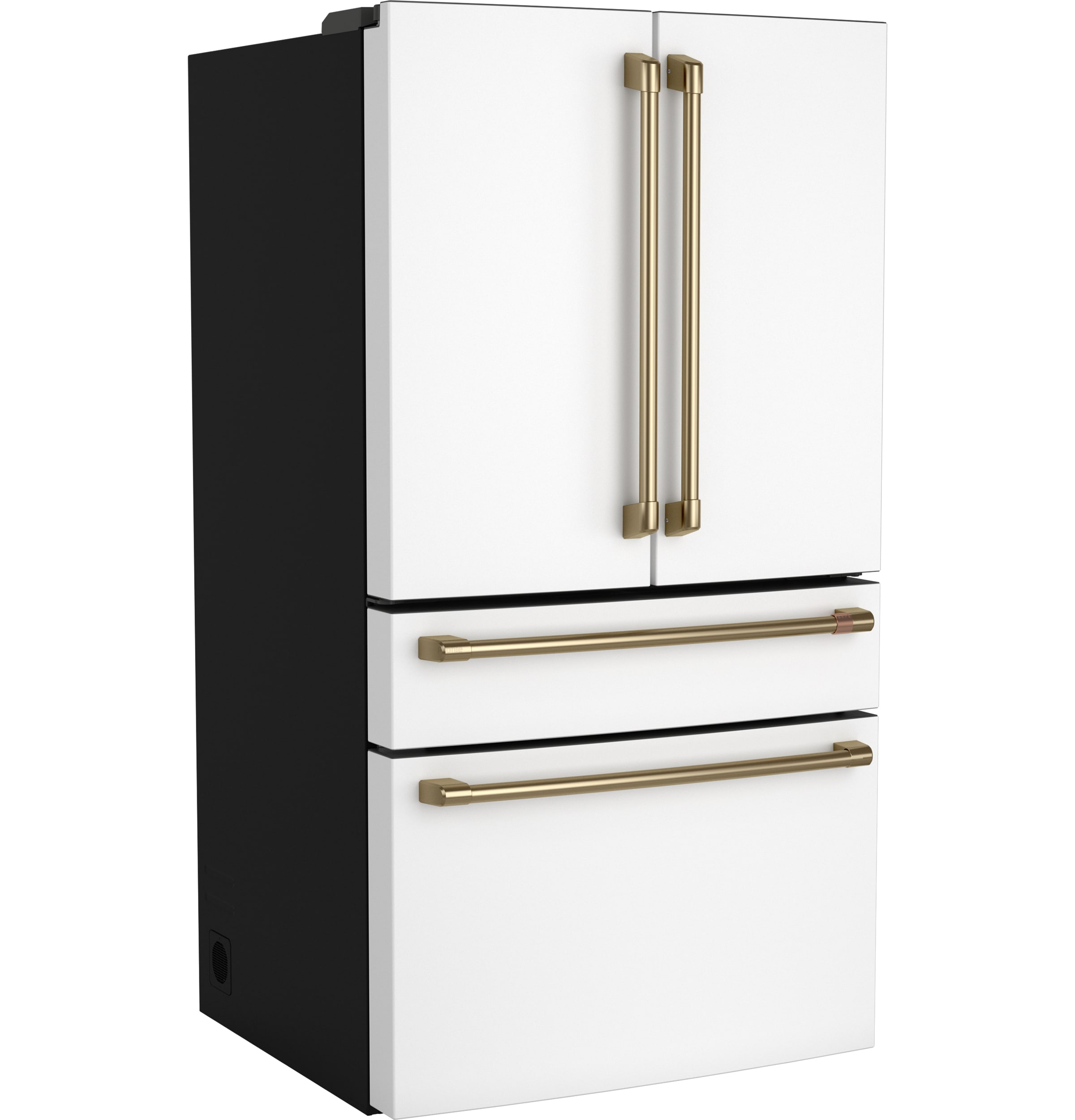 Refrigerador de Puertas Francesas Inteligente Compatible con Café Counter-Depth de 23.2 pies cúbicos con dispensador de hielo y agua (Blanco mate) Certificado ENERGY STAR CJE23DP4WW2