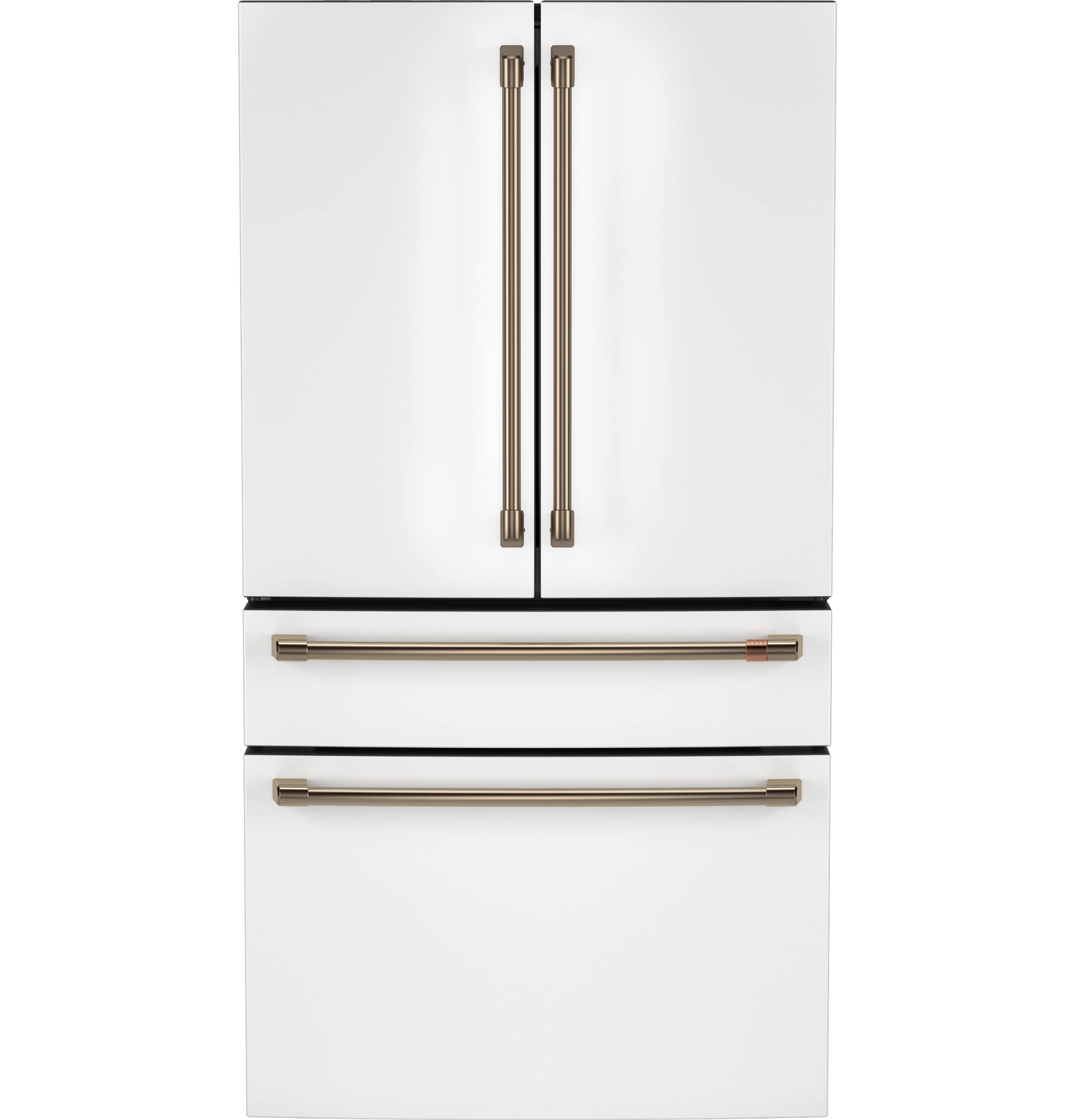 Refrigerador de Puertas Francesas Inteligente Compatible con Café Counter-Depth de 23.2 pies cúbicos con dispensador de hielo y agua (Blanco mate) Certificado ENERGY STAR CJE23DP4WW2