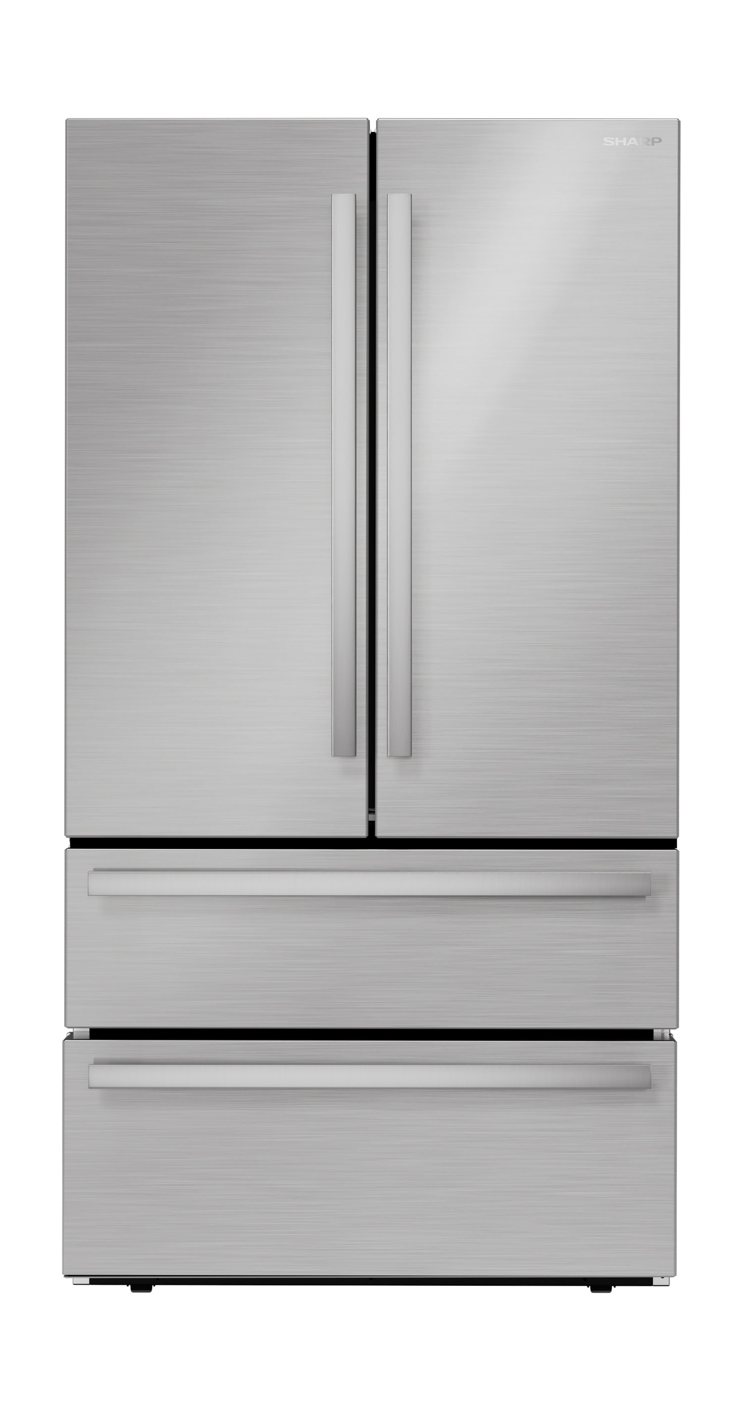 Refrigerador Francés de 4 puertas con Ice Maker y cubierta de acero inoxidable de profundidad de mostrador de 22.5 pies cúbicos con certificación ENERGY STAR