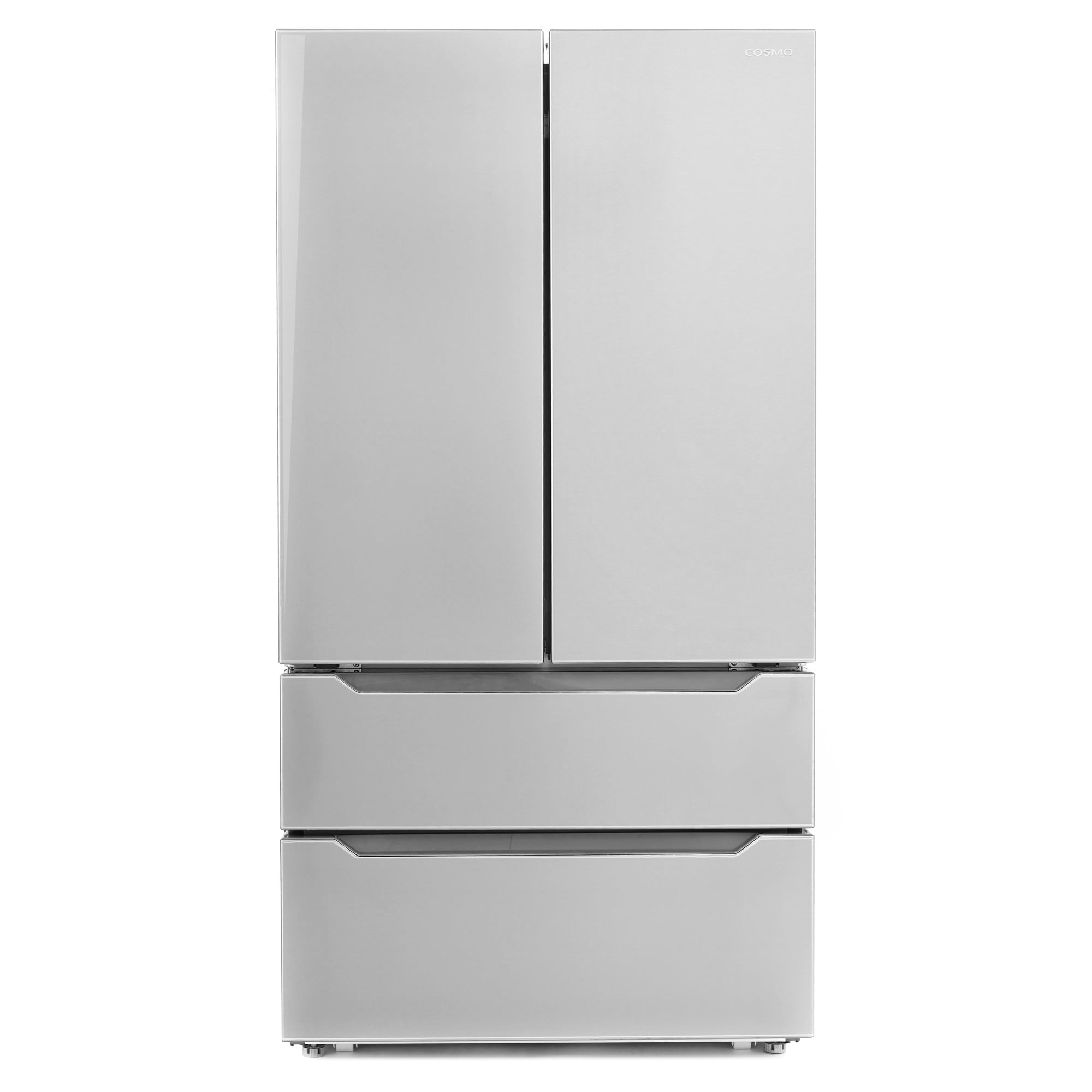 Refrigerador Francés de 4 Puertas con Dispensador de Hielo y Hielera de Acero Inoxidable COS-FDR225RHSS de 22.5 pies cúbicos de Profundidad de Mostrador (Certificado ENERGY STAR)