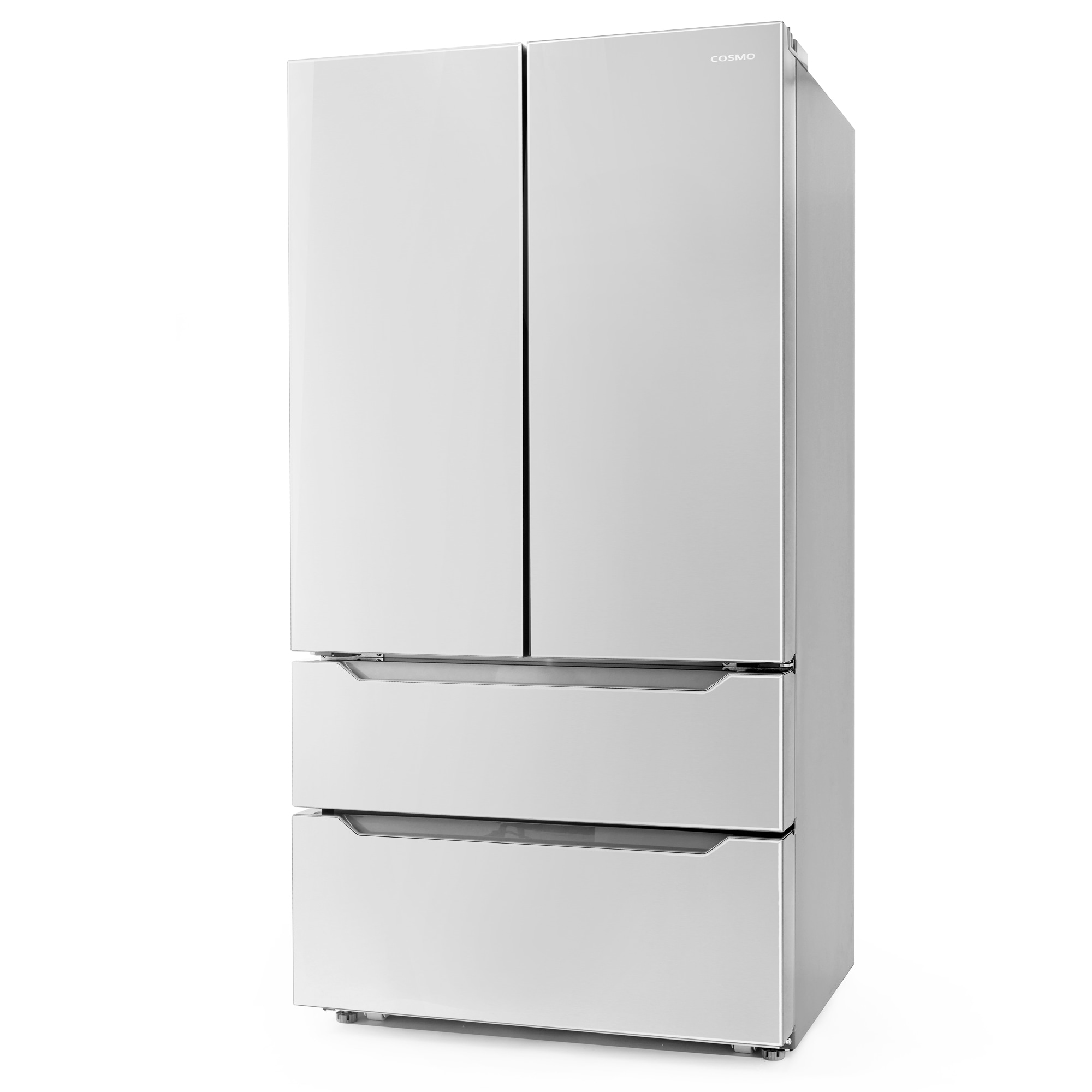 Refrigerador Francés de 4 Puertas con Dispensador de Hielo y Hielera de Acero Inoxidable COS-FDR225RHSS de 22.5 pies cúbicos de Profundidad de Mostrador (Certificado ENERGY STAR)