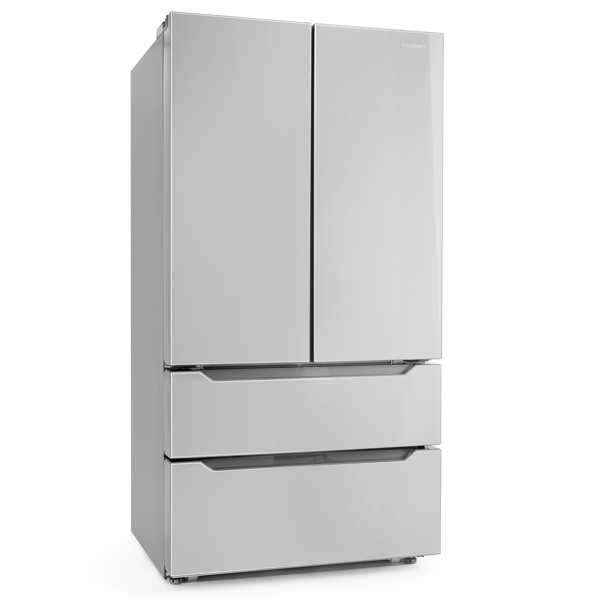 Refrigerador Francés de 4 Puertas con Dispensador de Hielo y Hielera de Acero Inoxidable COS-FDR225RHSS de 22.5 pies cúbicos de Profundidad de Mostrador (Certificado ENERGY STAR)