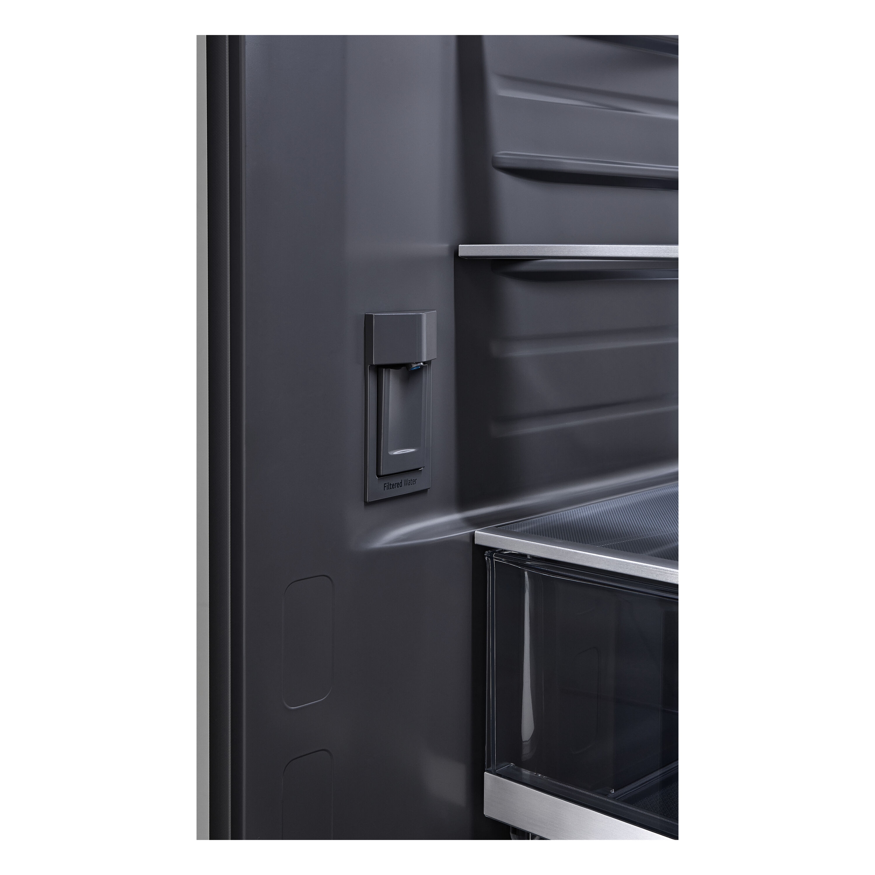 Refrigerador de Puertas Francesas LG STUDIO Counter-Depth de 26.5 pies cúbicos con Fabricador de Hielo y Dispensador de Agua (Acero Inoxidable PrintProof) Compatible con Smart ENERGY STAR Certificado SRFB27S3