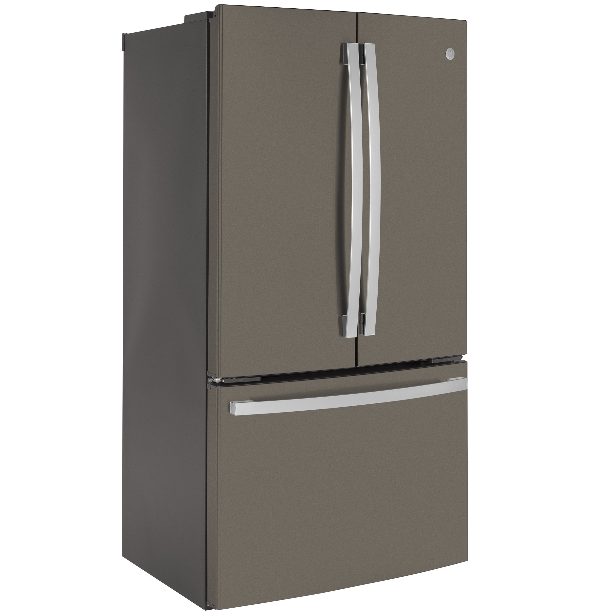 Refrigerador Francés de Puertas con 3 Puertas y Hielera GE Counter-Depth de 23.1 pies cúbicos ( Slate ) Certificado ENERGY STAR GWE23GMNES